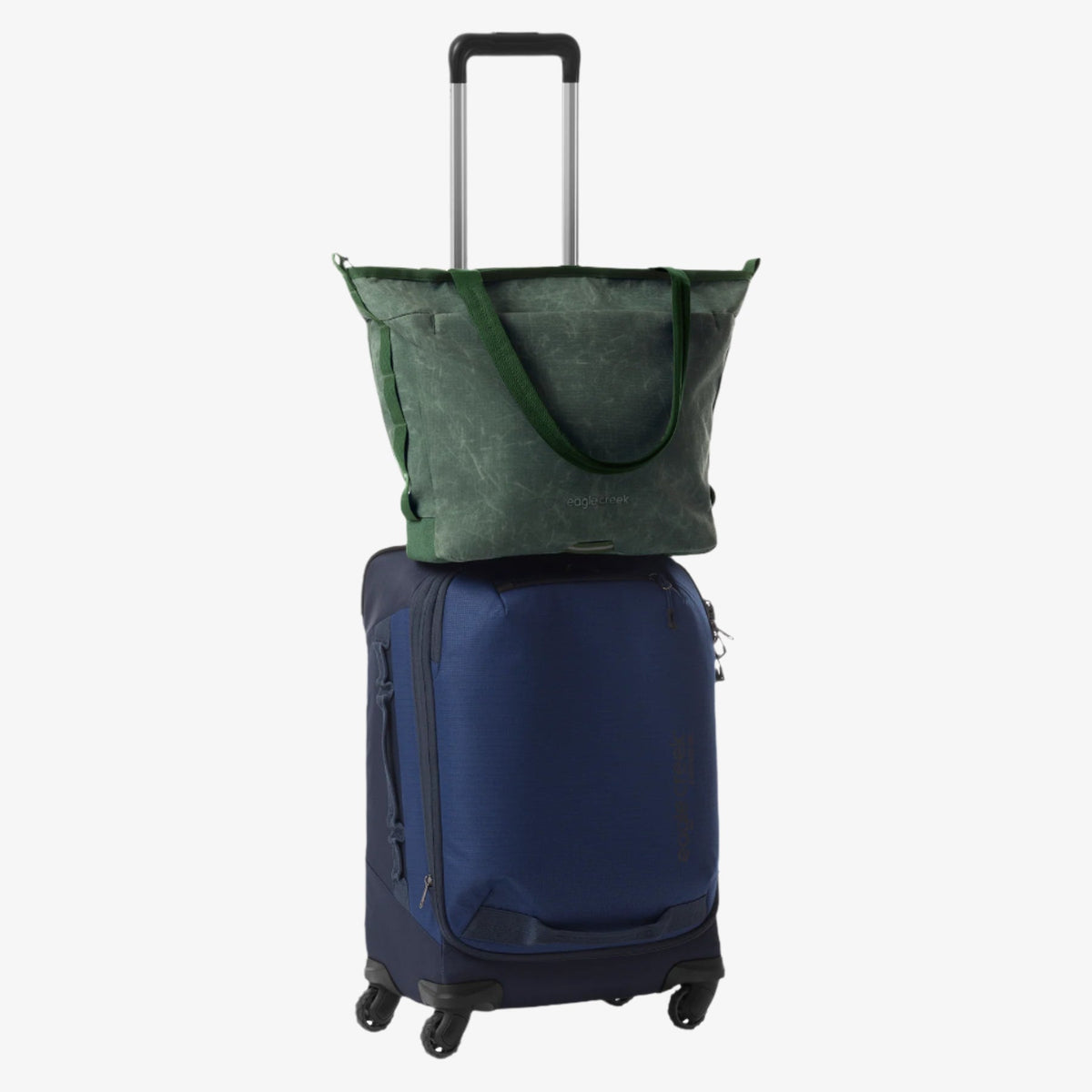 Eagle Creek Explore Tote Bag in Grass Green — detail view # color_Grass Green