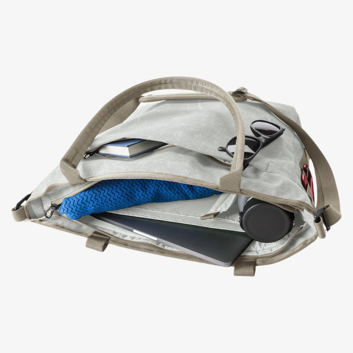 Eagle Creek Explore Tote Bag in Storm Grey — interior view # color_Storm Grey