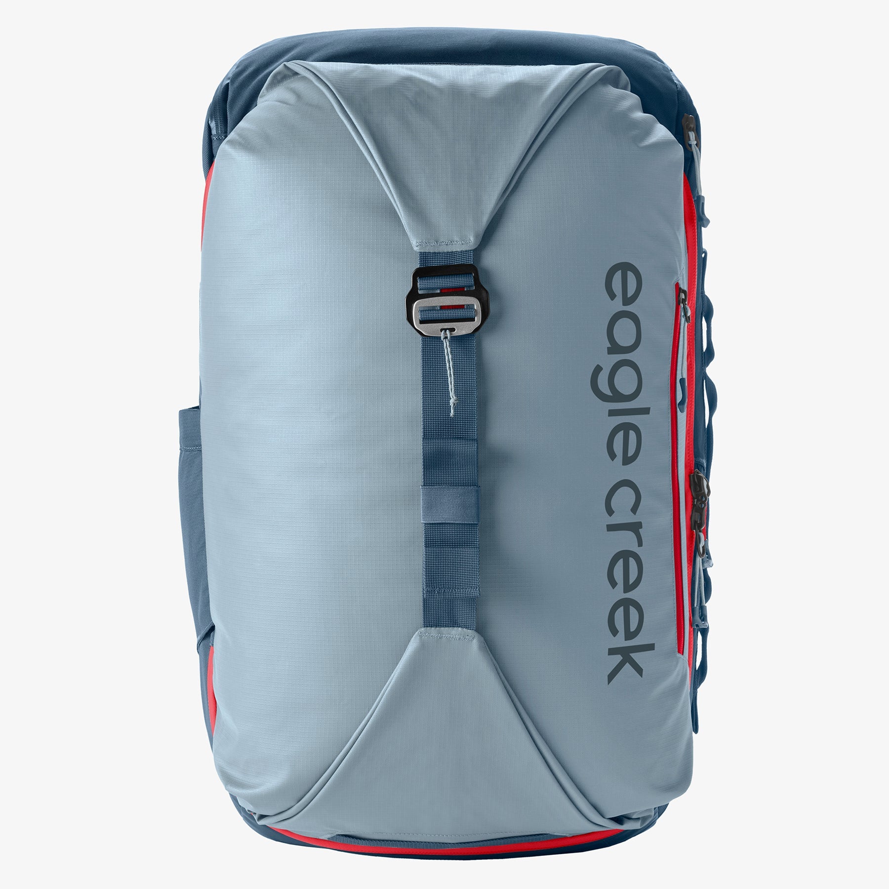 Eagle Creek Tour Travel Pack 55L in Blue Fog — back view