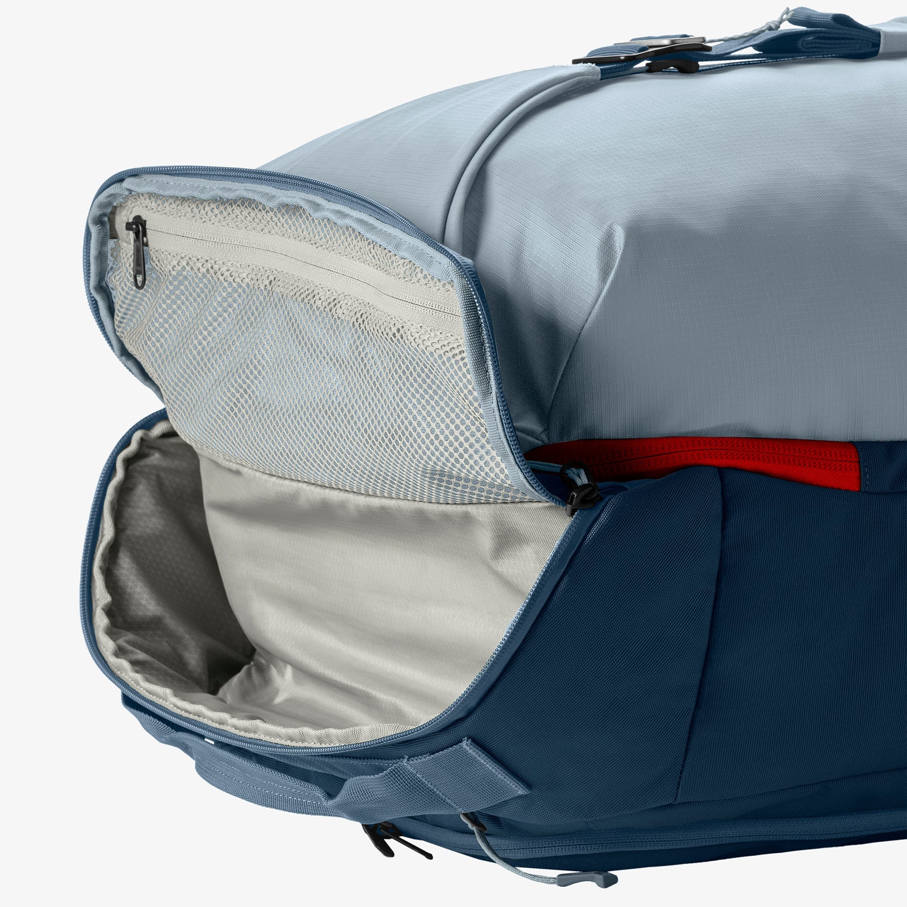 Eagle Creek Tour Travel Pack 55L in Blue Fog — detail view