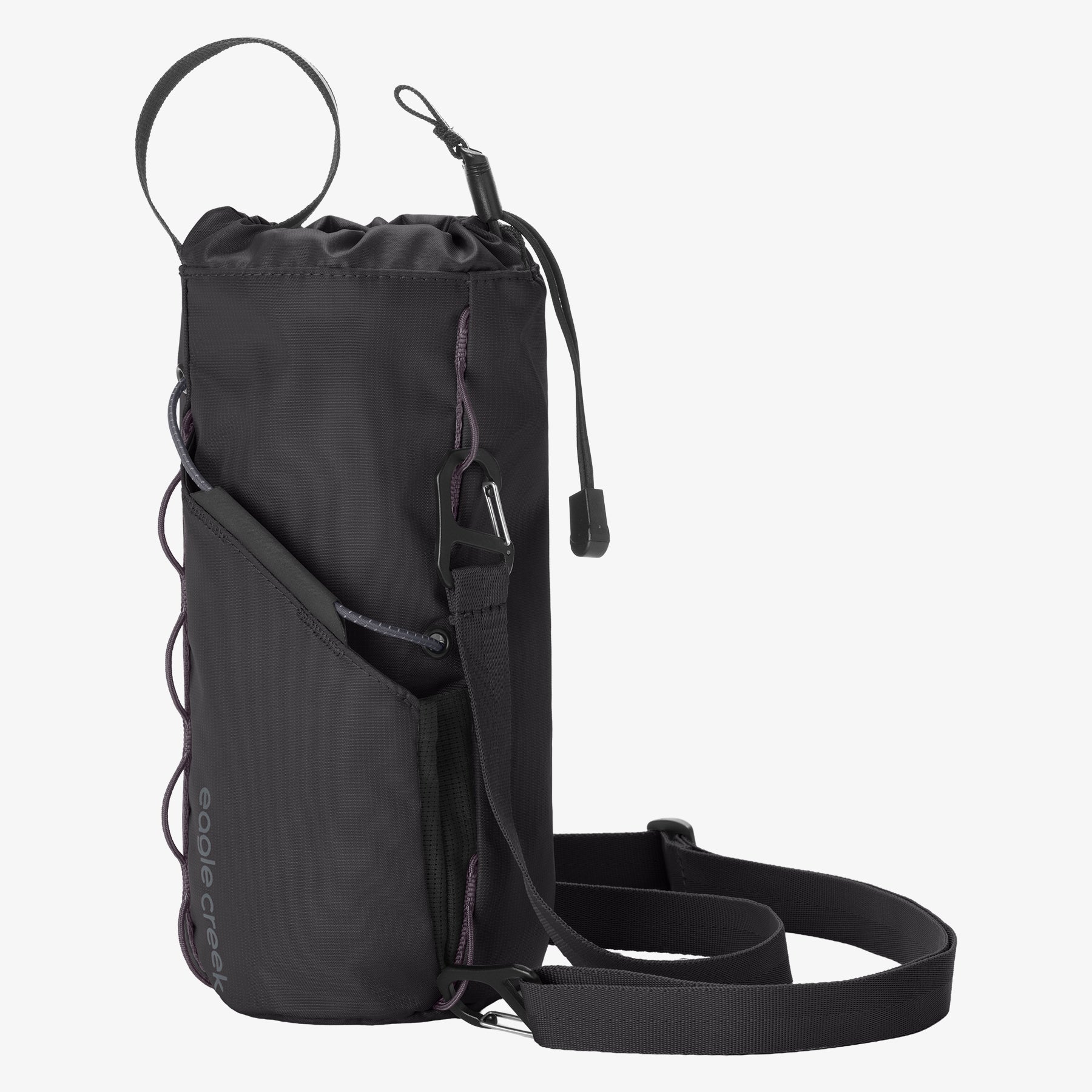 Eagle Creek Ranger Water Bottle Sling in Black — angle view 3
