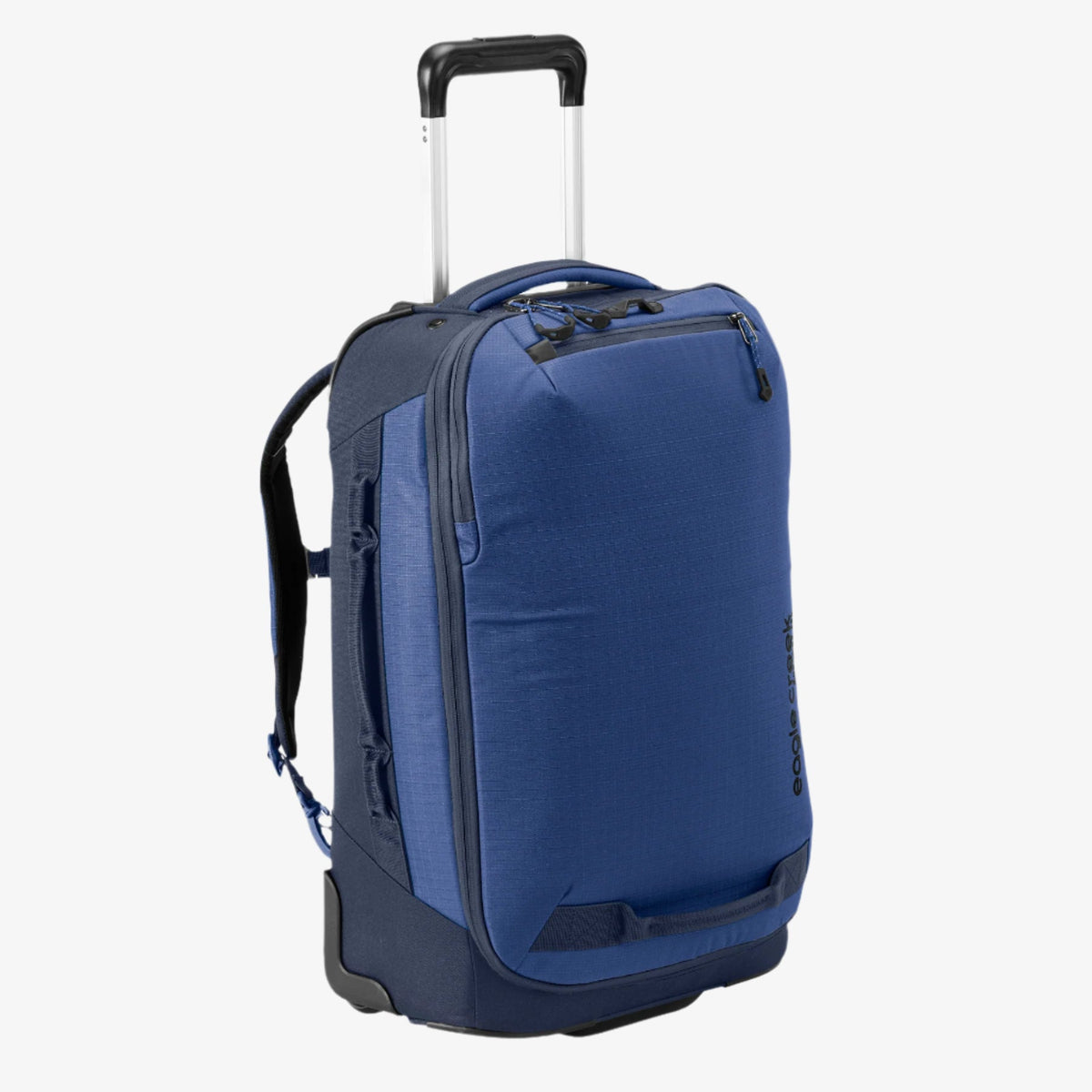 Eagle Creek Expanse 2-Wheel 21.25"/38L Convertible International Carry-On Luggage in Pilot Blue — interior view # color_Pilot Blue