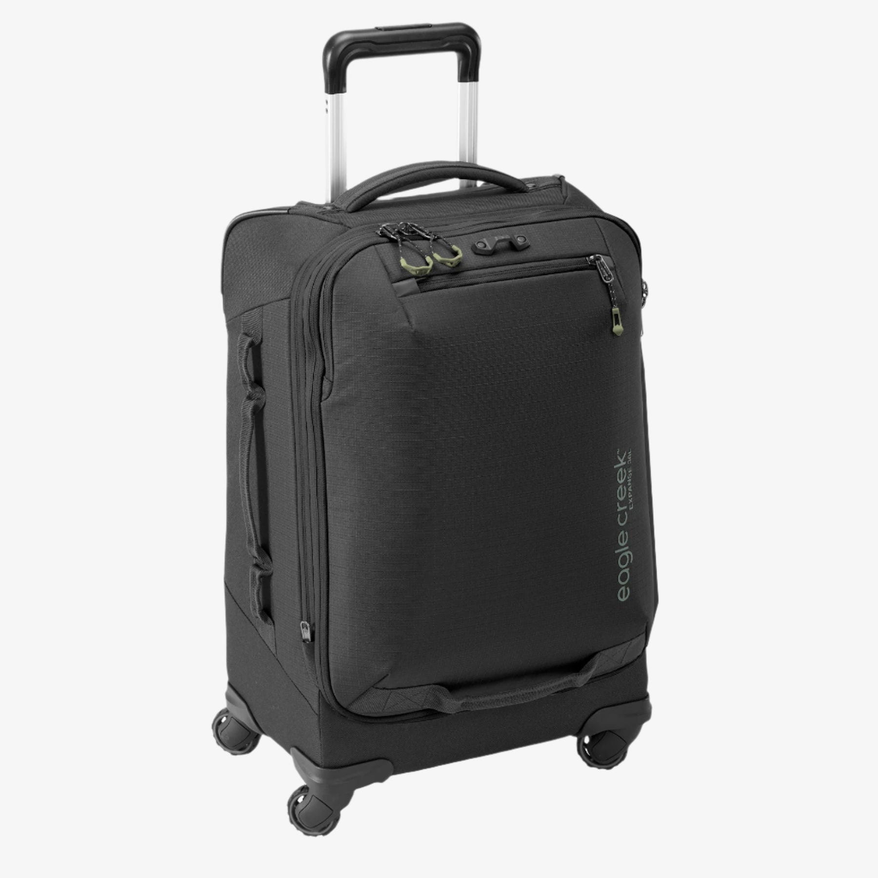 Eagle Creek Expanse 4-Wheel 22"/38L Carry-On Luggage in Midnight Black — front view