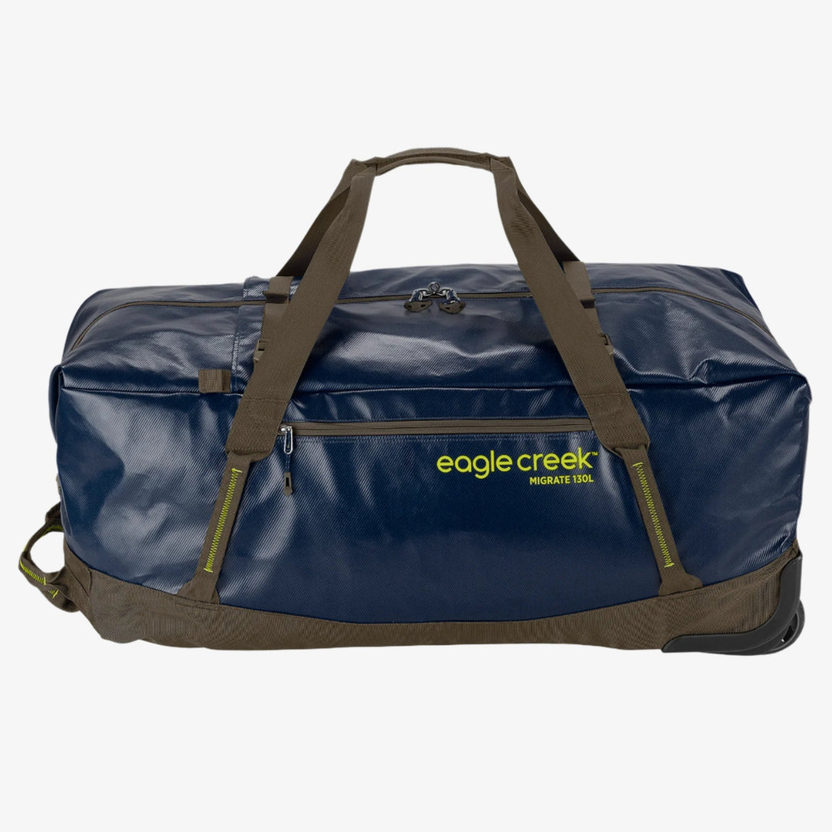 Eagle Creek Migrate 130L Rolling Duffel Bag in Rush Blue — angle view 2 # color_Rush Blue