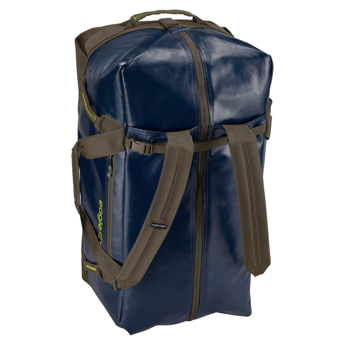 Eagle Creek Migrate Duffel Bag 90L in Rush Blue — side view