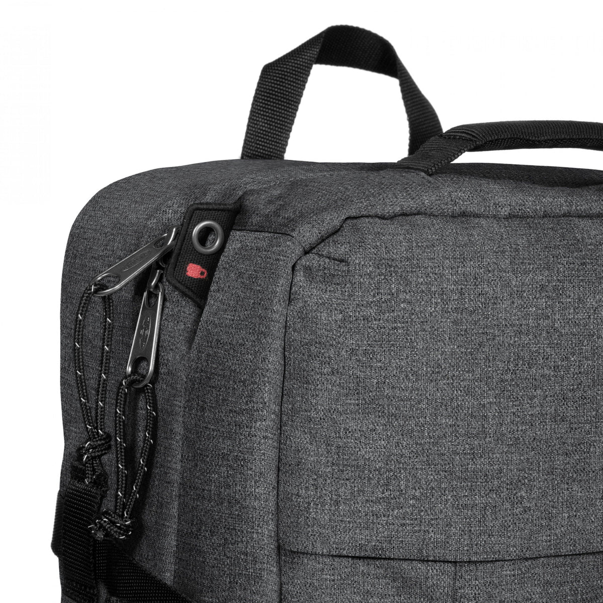 Eastpak Travelpack Backpack 42L in Black Denim — detail view 2
