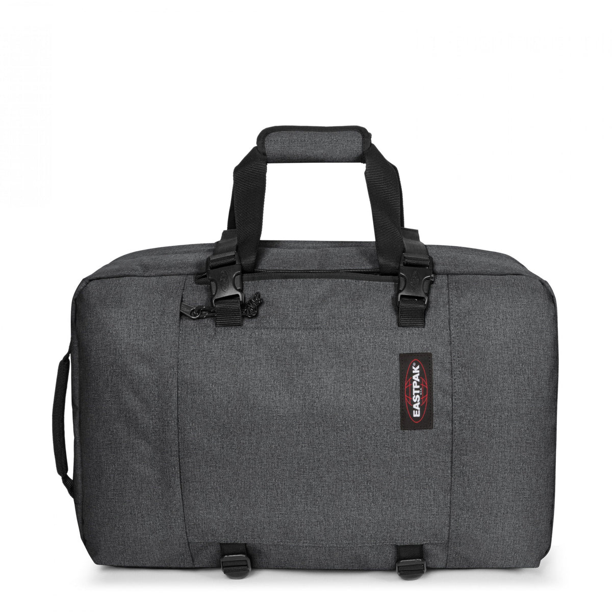 Eastpak Travelpack Backpack 42L in Black Denim — angle view 2