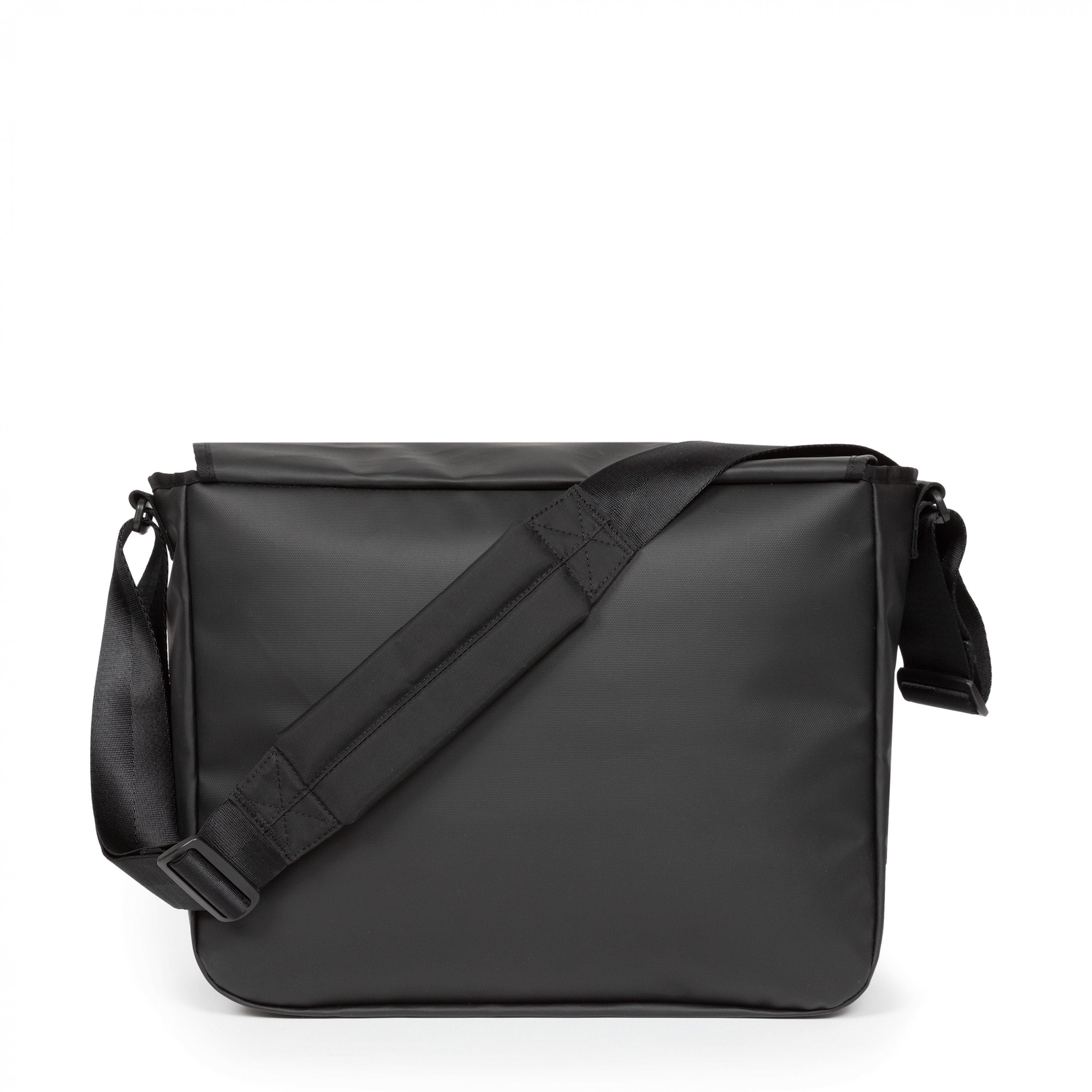 Eastpak Delegate + Messenger Bag 20L in Tarp Black — front view 2 # color_Tarp Black
