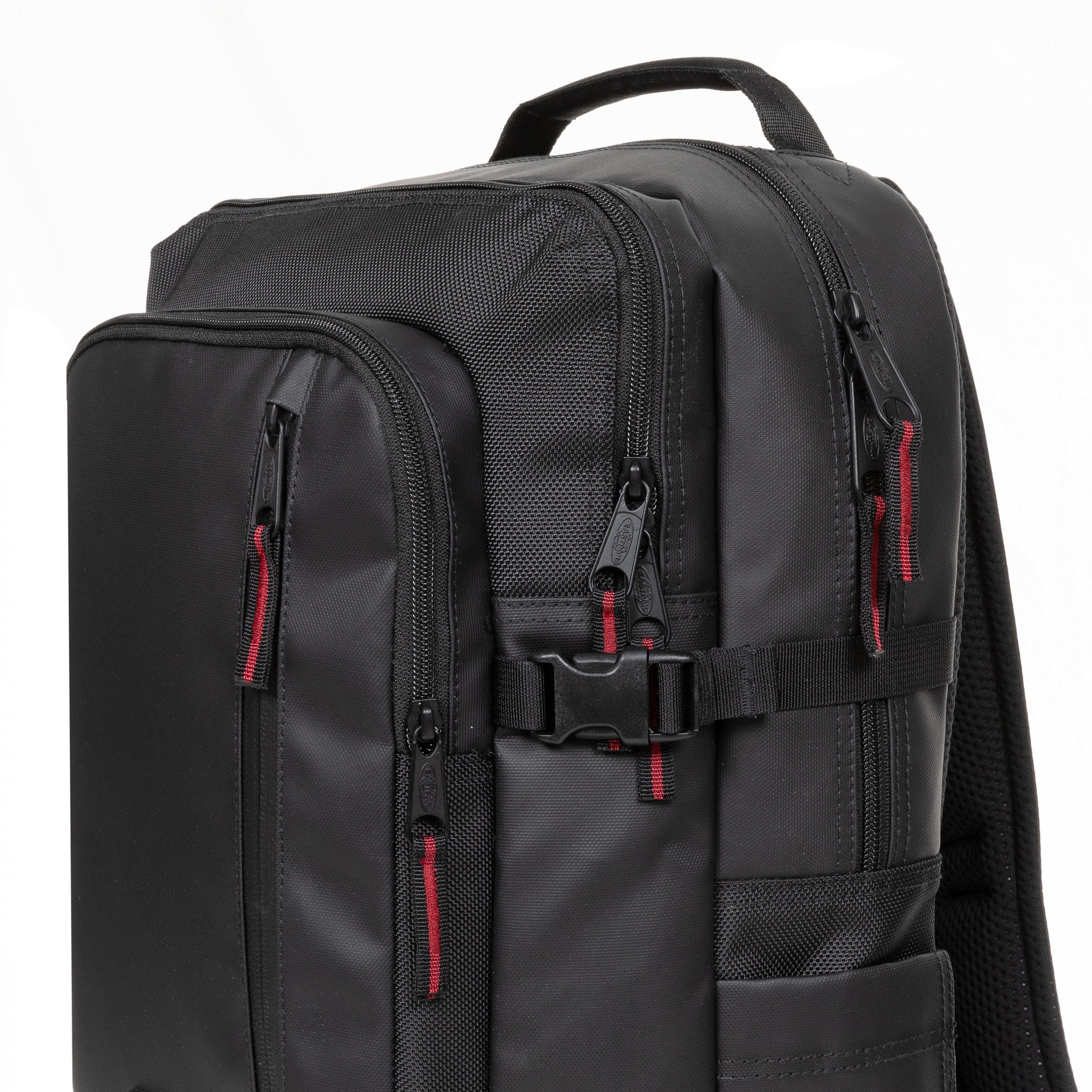 Eastpak Tecum L Backpack 22L in CNNCT Top Black — detail view # color_CNNCT Top Black
