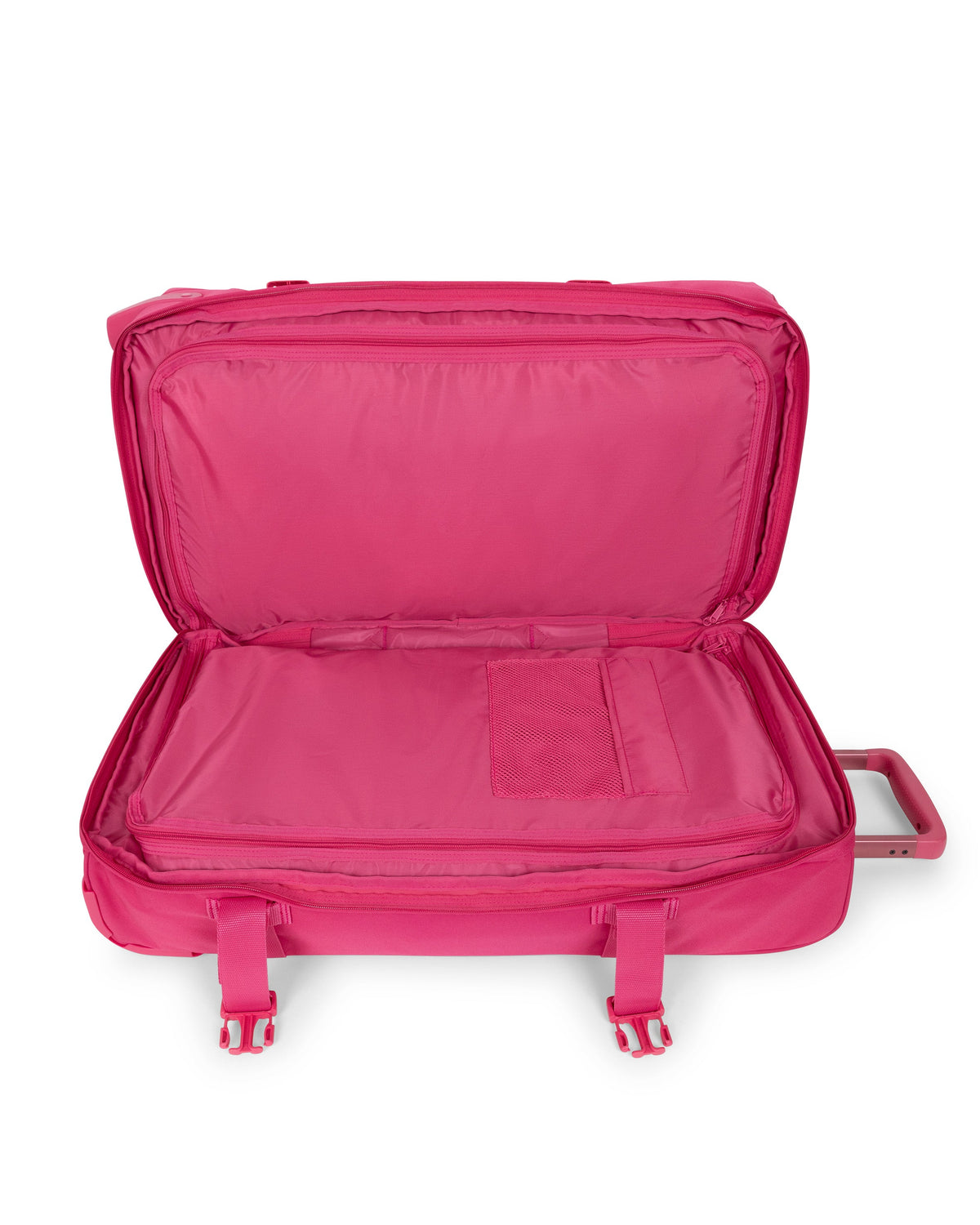 Eastpak Transit'R Large 2-Wheel Duffel | 121L in Monotone Pink — interior view