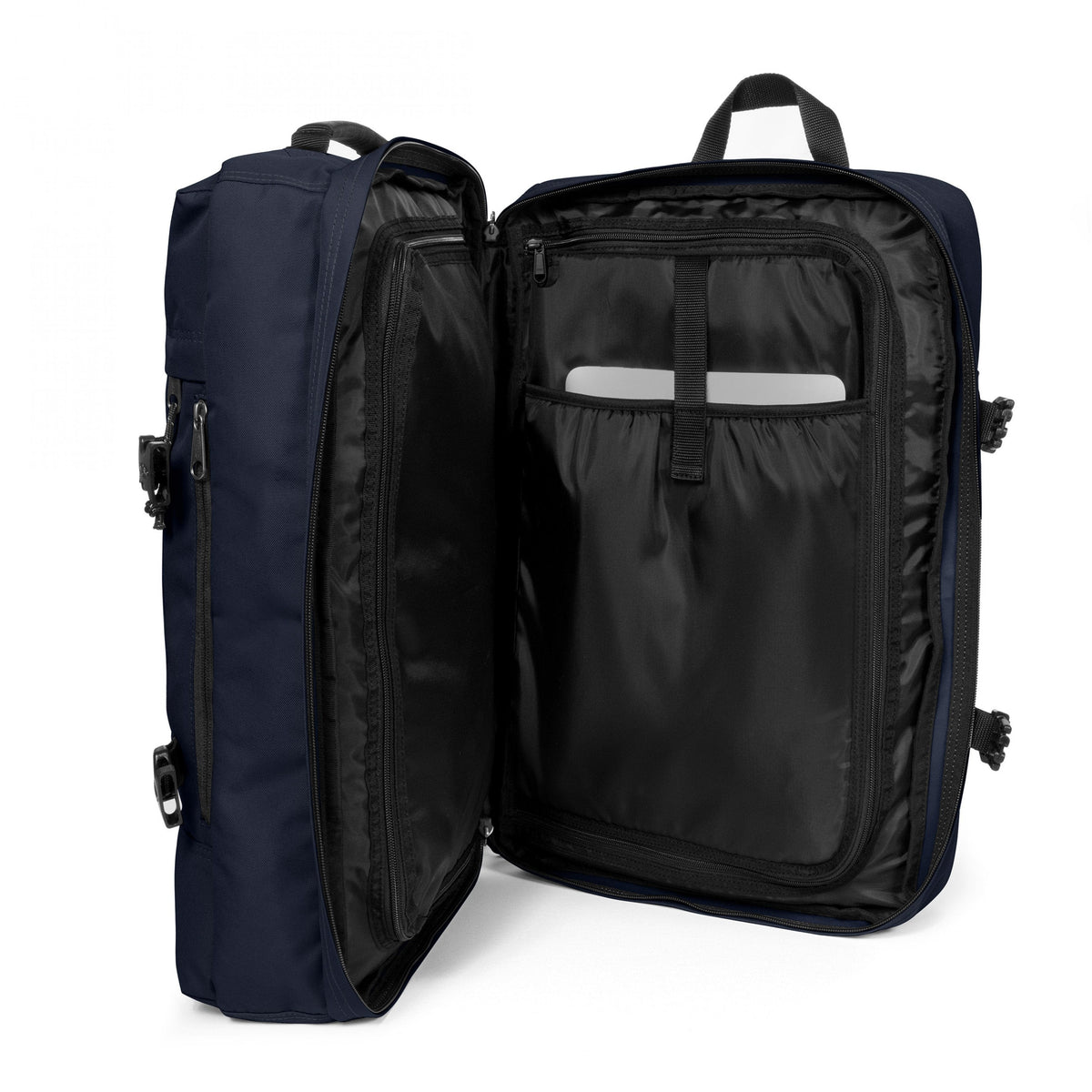 Eastpak Travelpack Backpack 42L in Ultra Marine — interior view