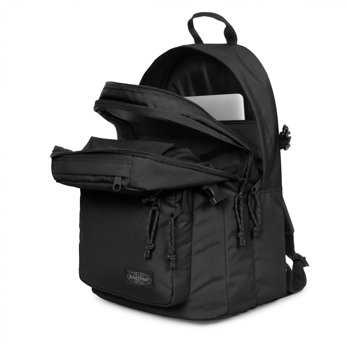 Eastpak Double Pro Backpack 32L in Black — interior view
