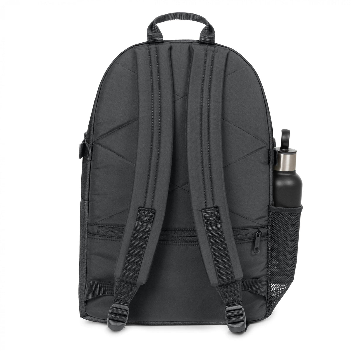 Eastpak Double Pro Backpack 32L in Black Denim — back view