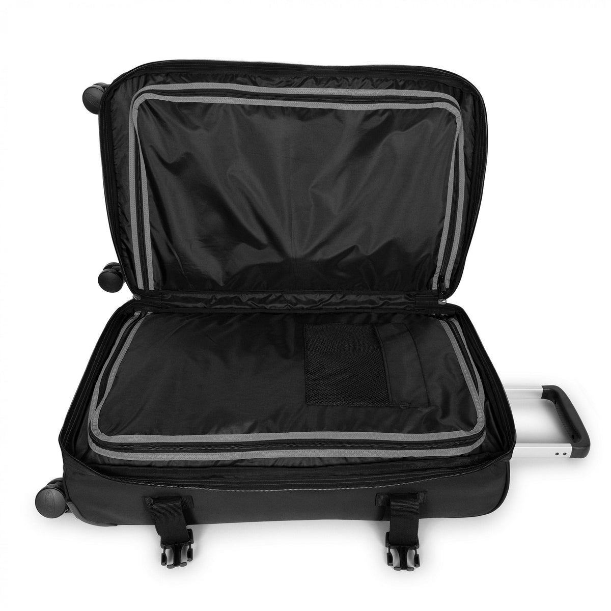 EastPak Transit'R 4 Large Spinner Luggage | 80 L in Black — interior view