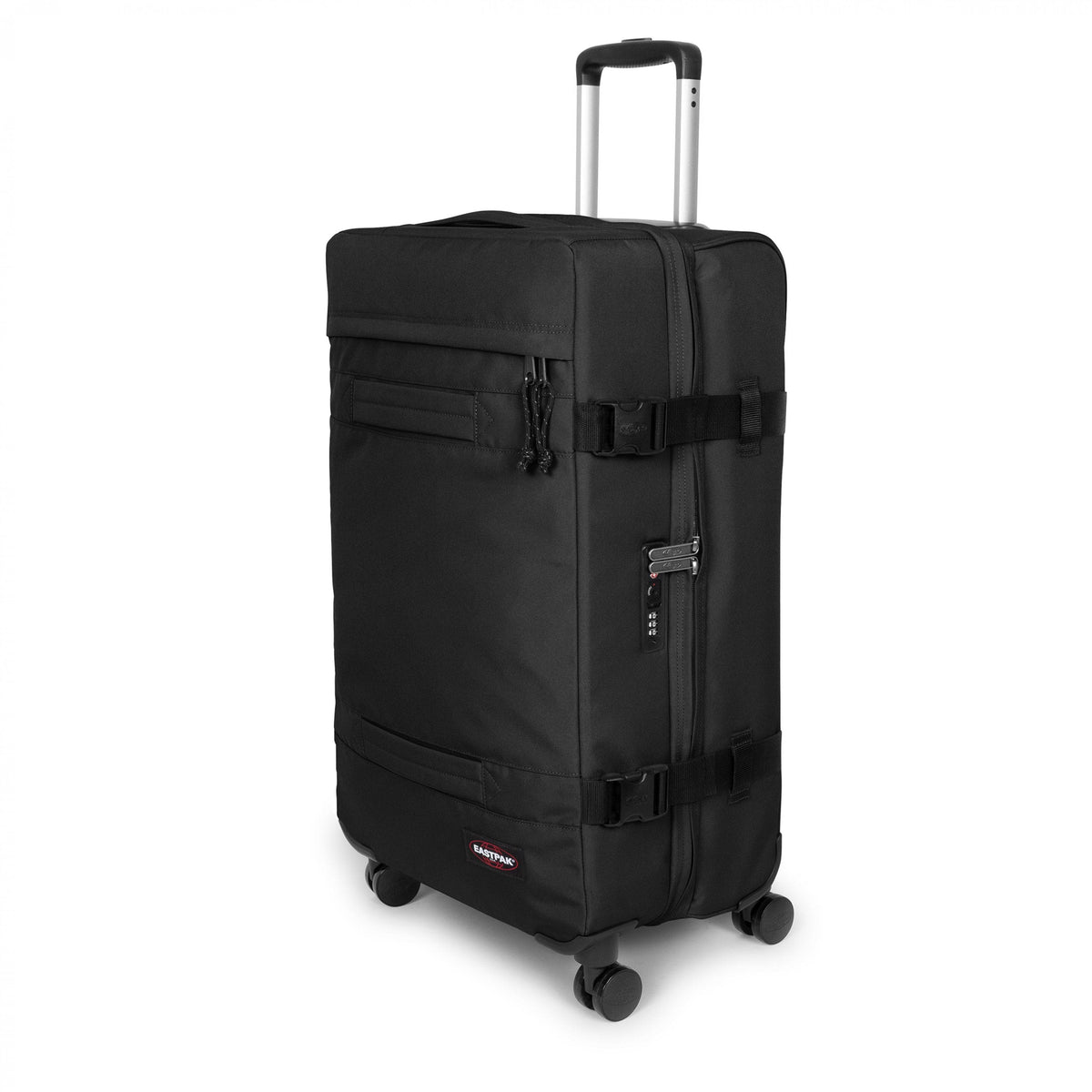 EastPak Transit'R 4 Large Spinner Luggage | 80 L in Black — angle view 2