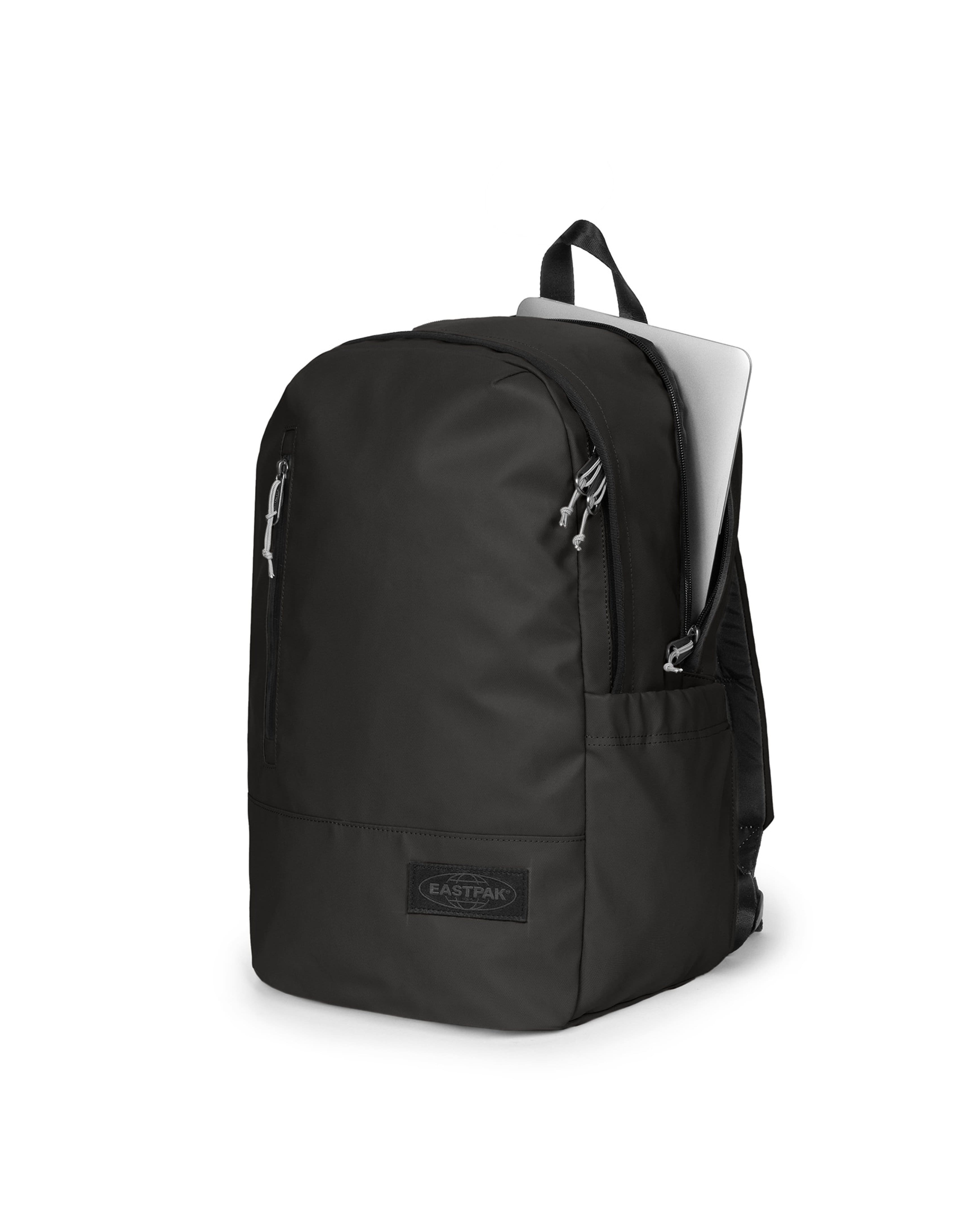 Eastpak Tarp Pack Backpack 25L in Tarp Black — angle view 2 # color_Tarp Black