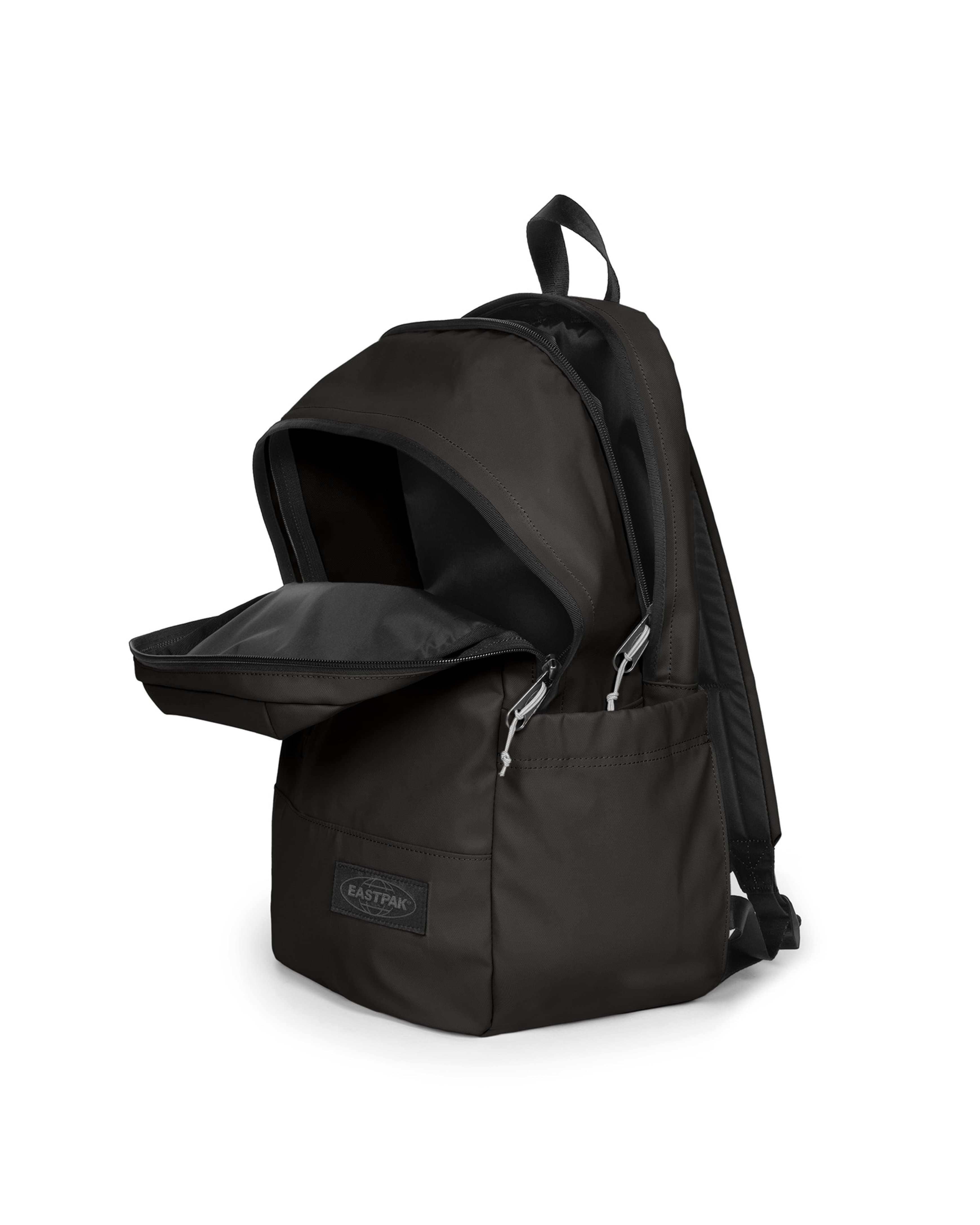 Eastpak Tarp Pack Backpack 25L in Tarp Black — interior view # color_Tarp Black