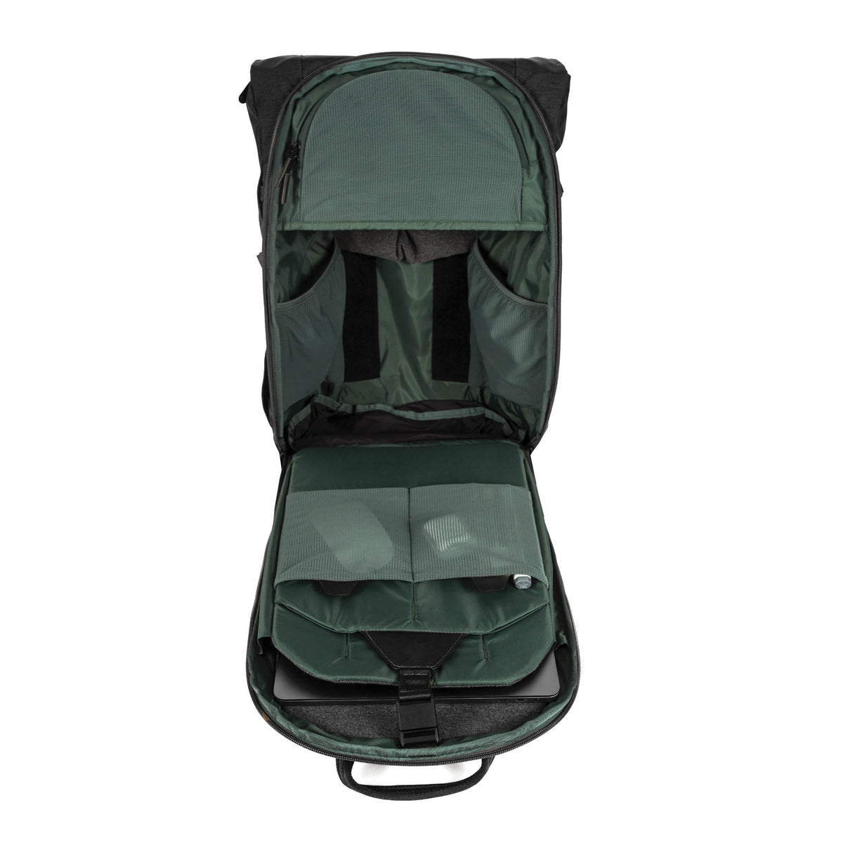 Boundary Supply Errant Pack in Black — interior view