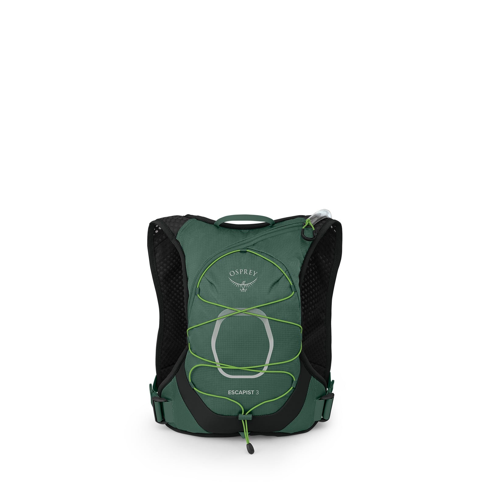 Osprey Escapist Velocity 3 Bike Hydration Vest 3L in Tundra Green — back view 2