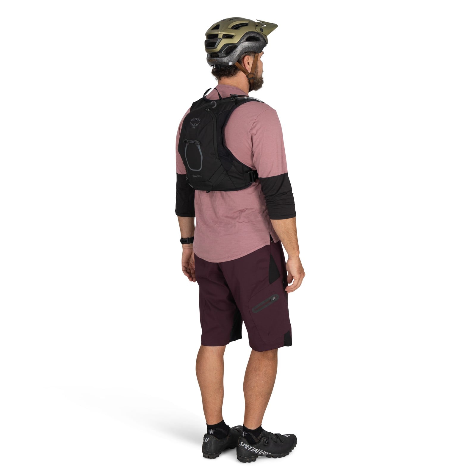 Osprey Escapist Velocity 6 Bike Hydration Vest 6L in Black — lifestyle 2
