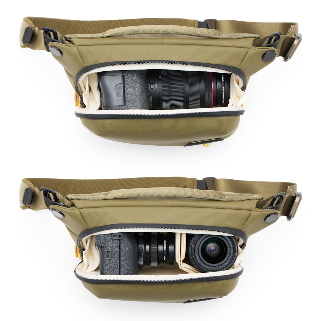 Peak Design Everyday Sling 3L in Kelp — detail view # color_Kelp