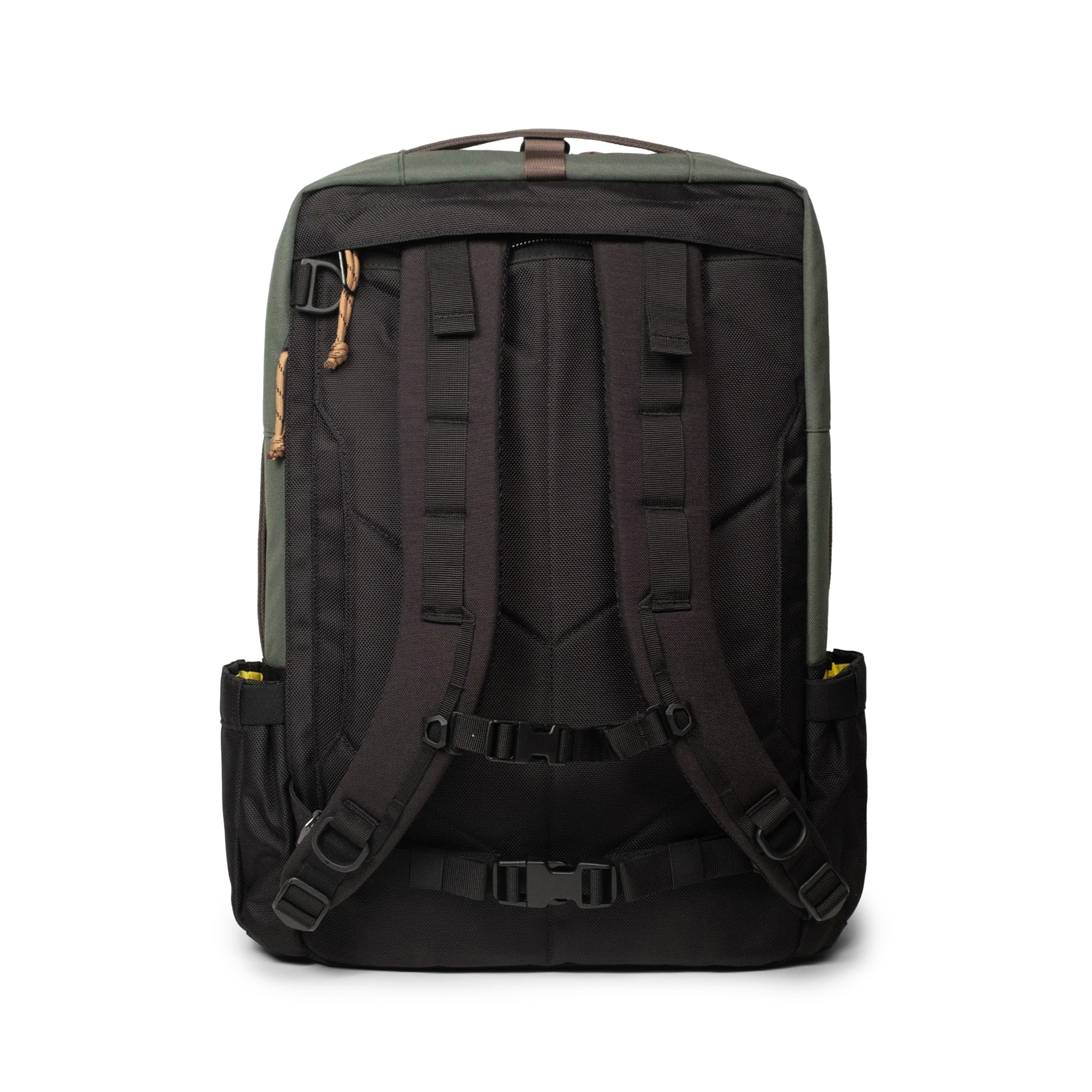 Topo Designs Global Travel Bag 30L in Woodland Forest — back view # color_Woodland Forest