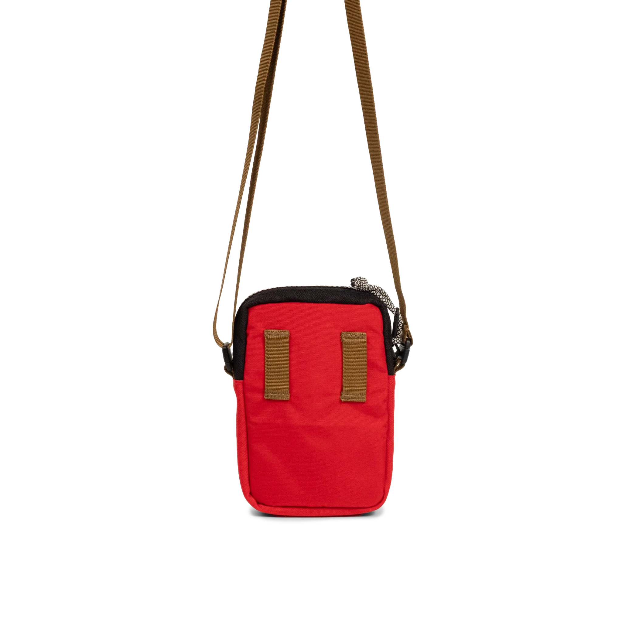 Topo Designs Mini Shoulder Bag in Maroon Salsa — back view # color_Maroon Salsa