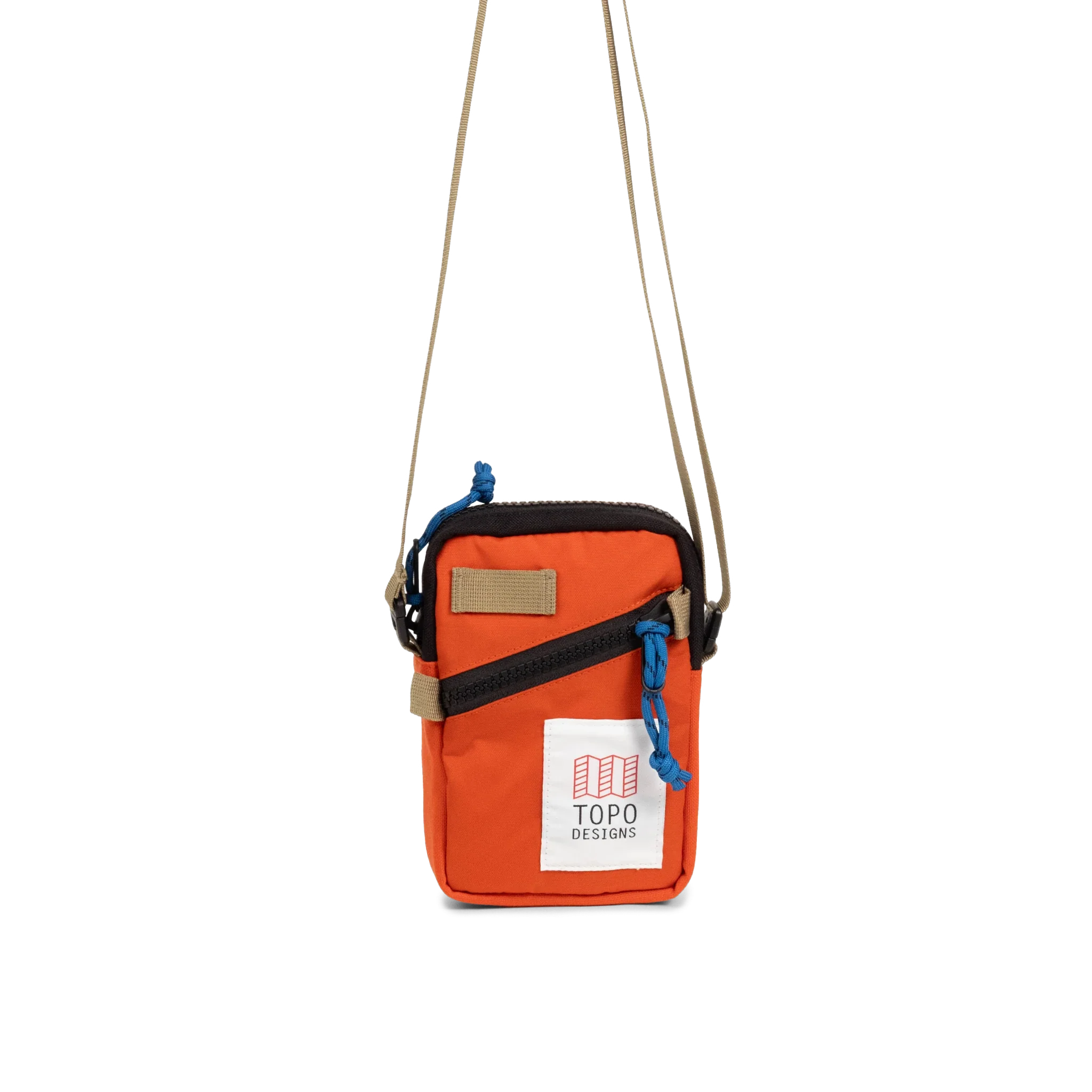 Topo Designs Mini Shoulder Bag in Persimmon Haze — front view # color_Persimmon Haze