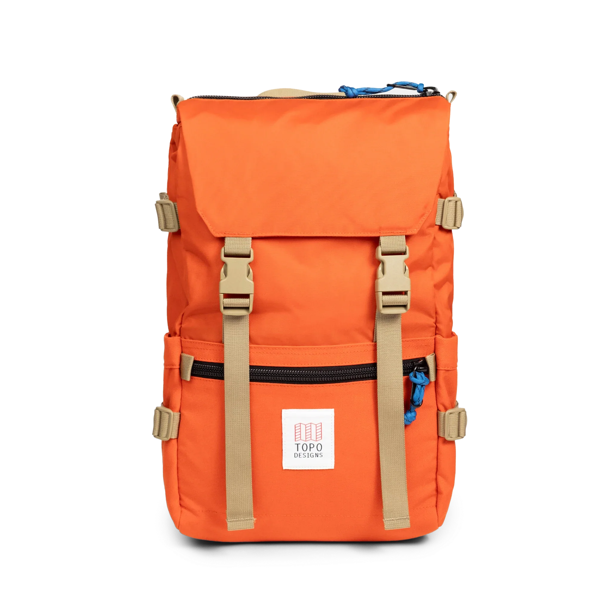 Topo Designs Rover Pack Classic in Persimmon Haze — angle view 2 # color_Persimmon Haze