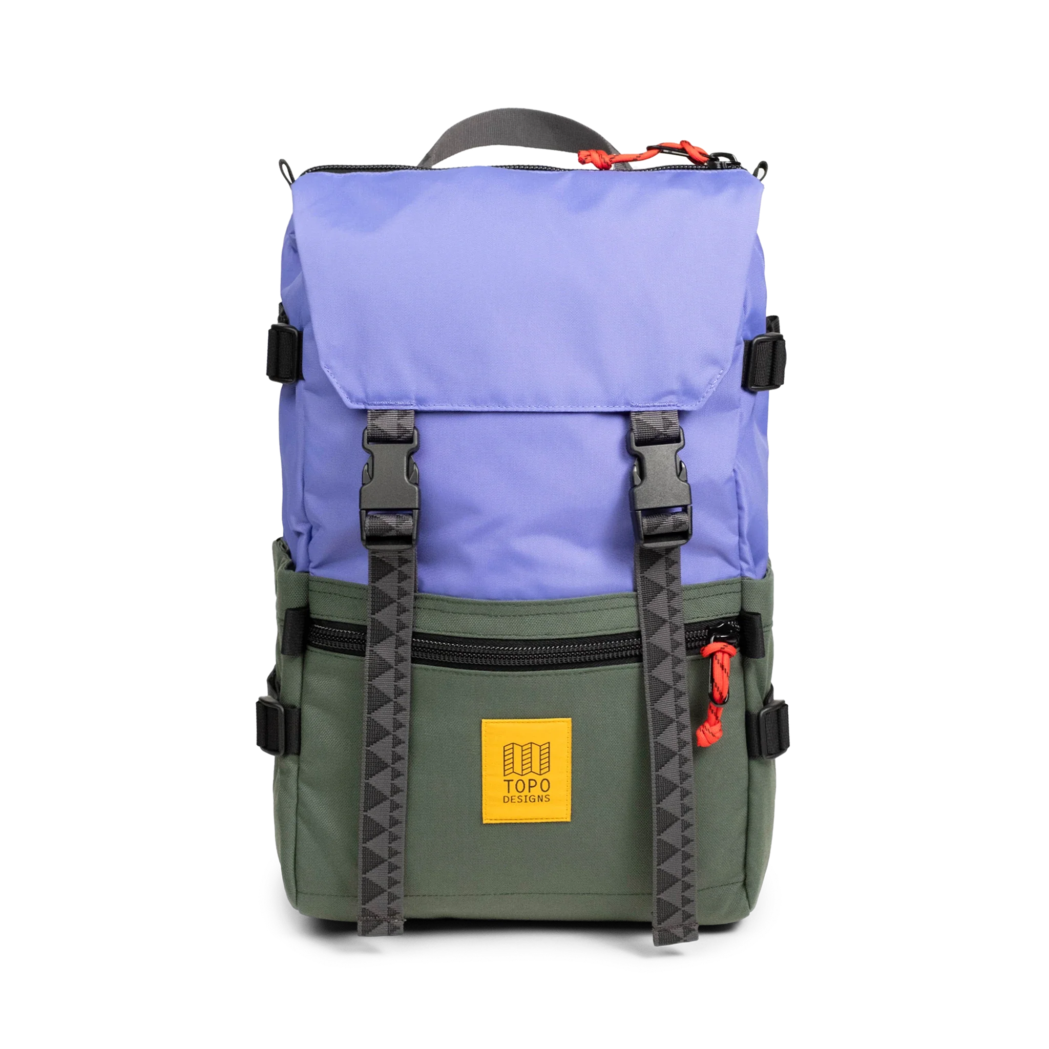 Topo Designs Rover Pack Classic in Very Peri Forest — angle view 2 # color_Very Peri Forest
