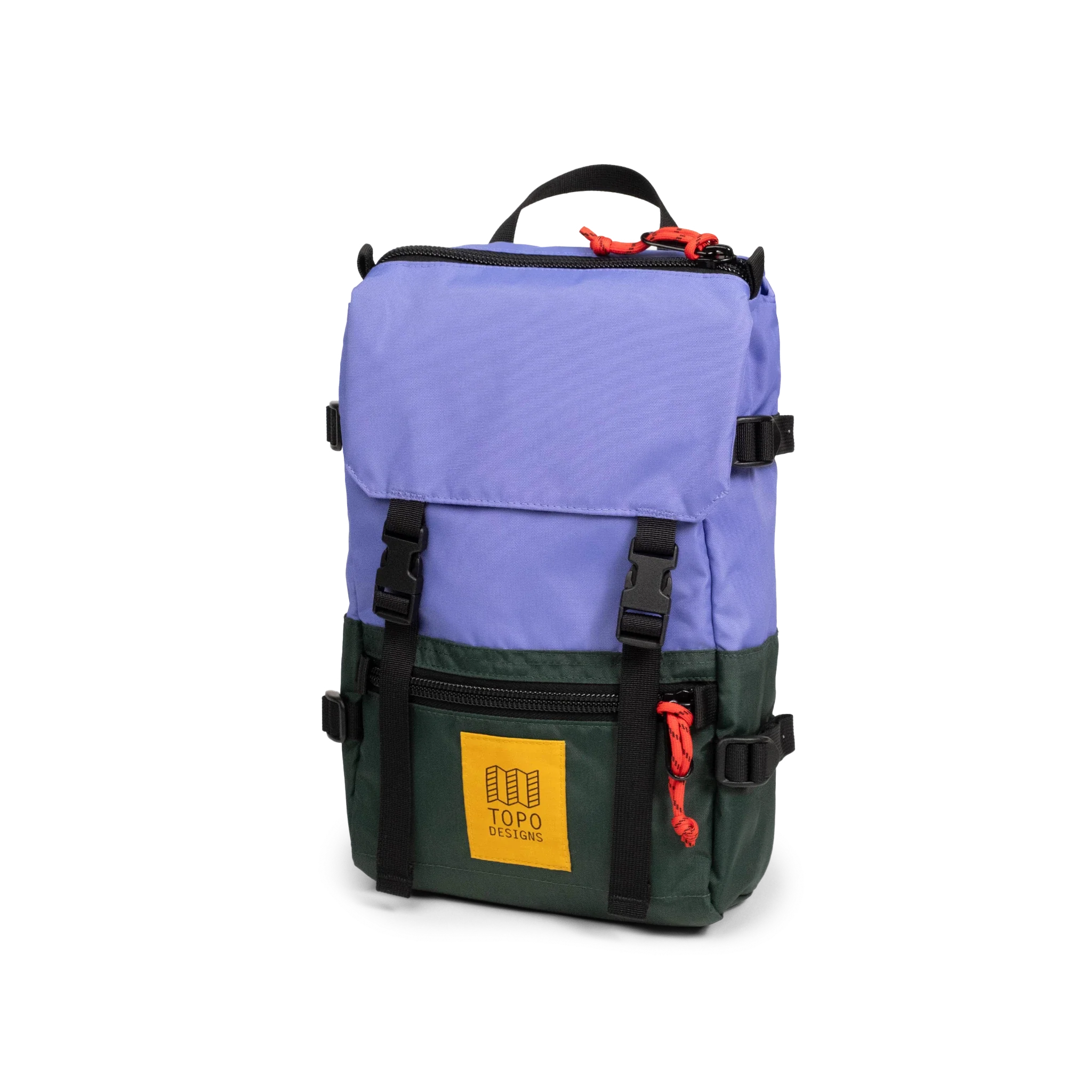 Topo Designs Rover Pack Mini in Very Peri Forest — front view # color_Very Peri Forest