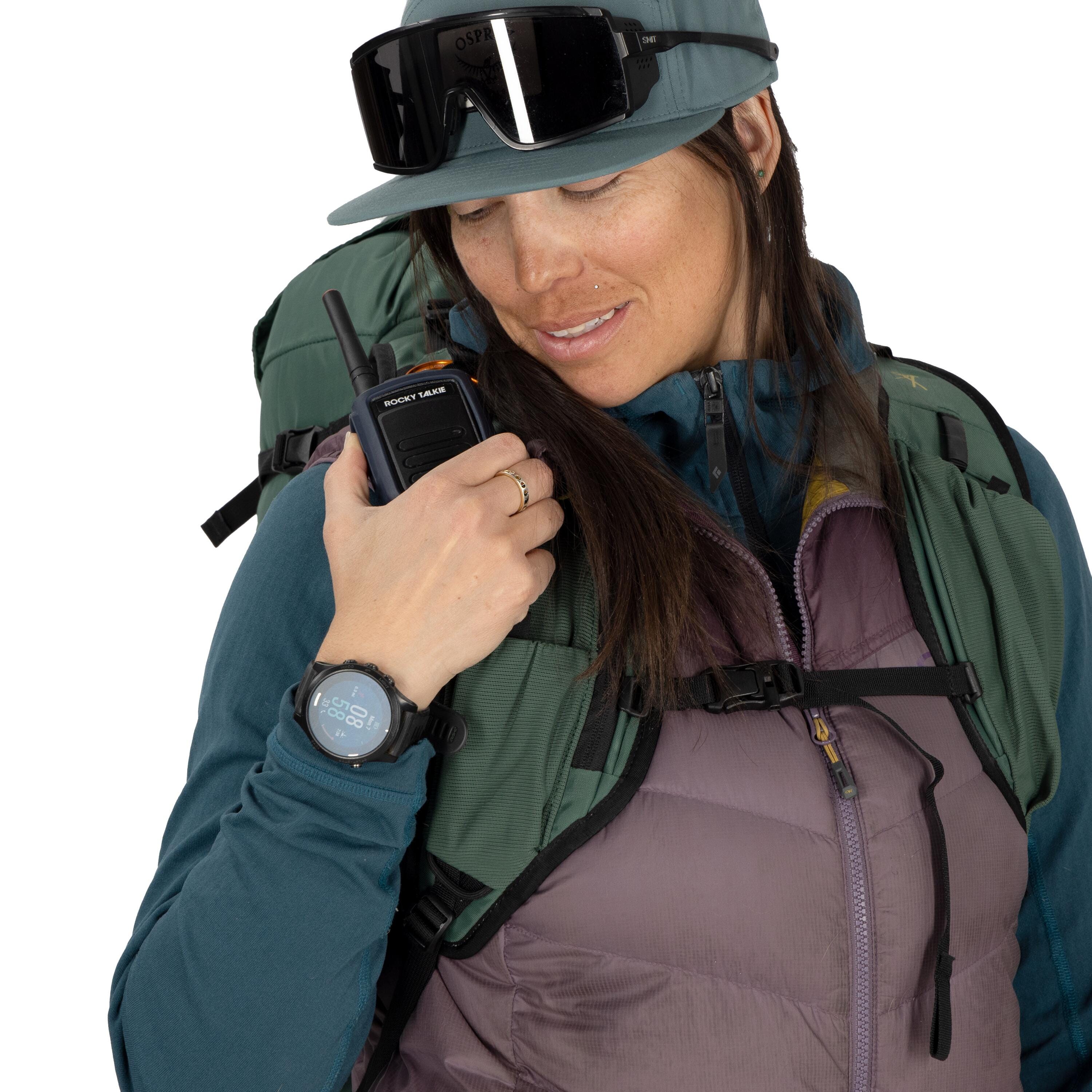 Osprey Firn 28 Ski & Snowboard Backpack 28L in Tundra Green — detail view 2