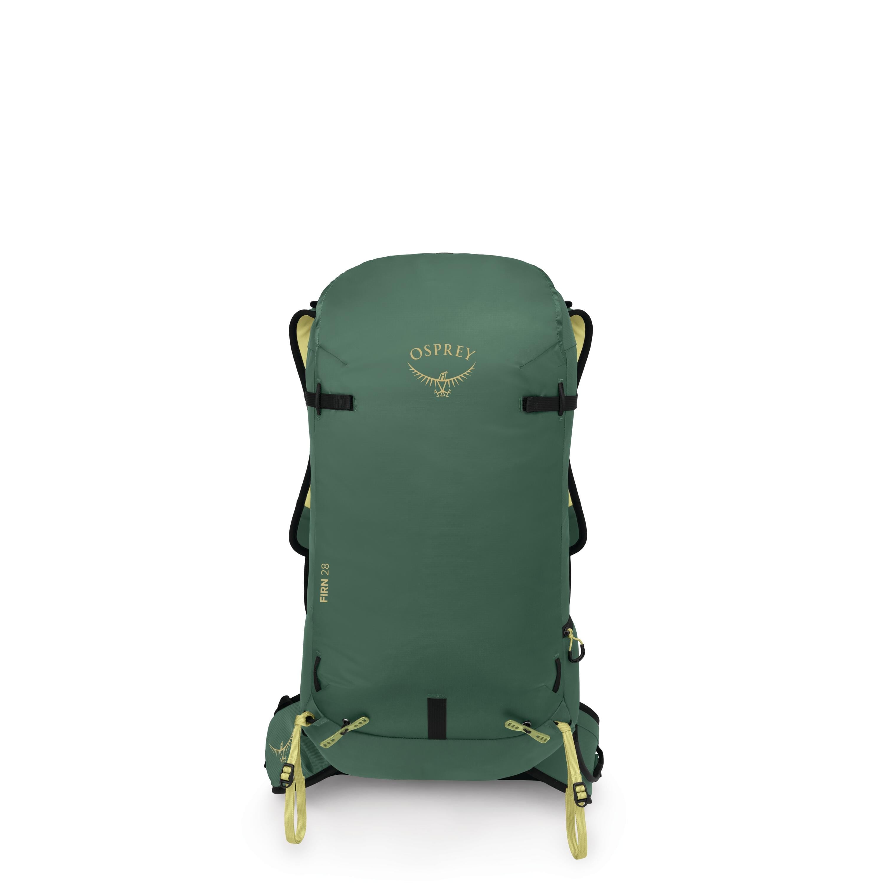Osprey Firn 28 Ski & Snowboard Backpack 28L in Tundra Green — front view