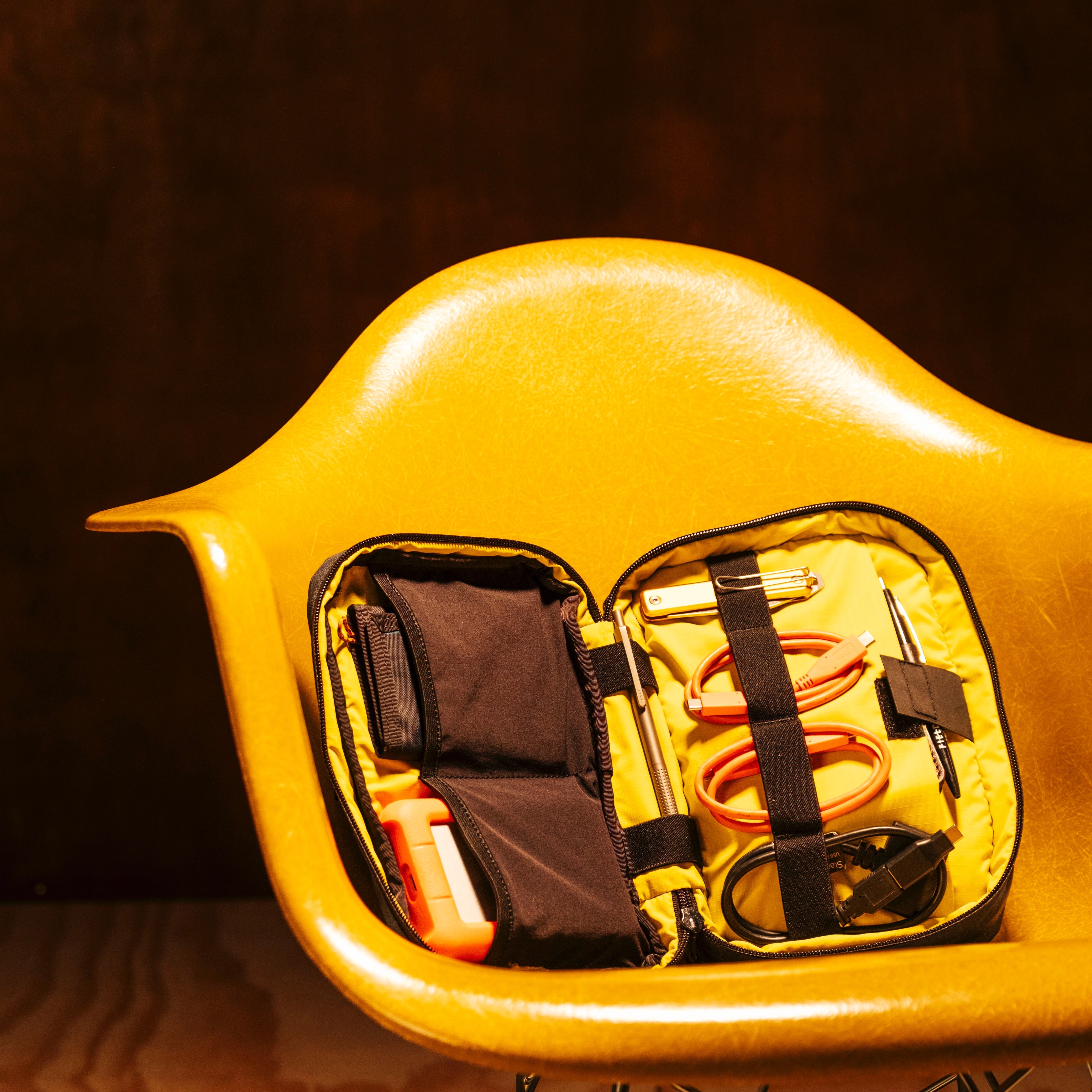 Topo Designs Global Pro Tech Case — interior view