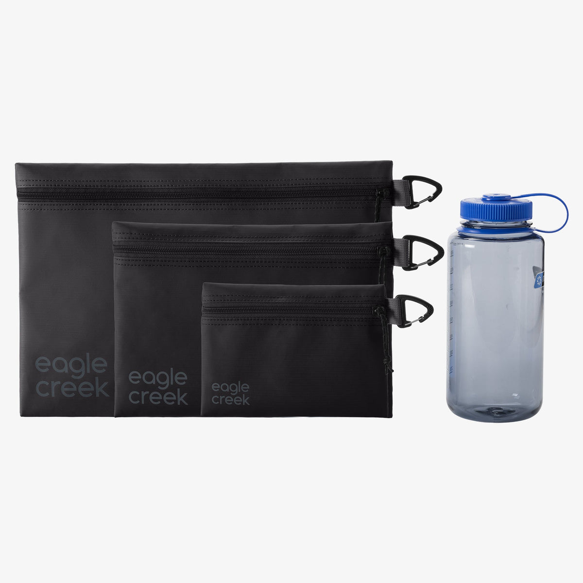 Eagle Creek Pack-It Gear Pouch XS in Black — angle view 4 # color_Black