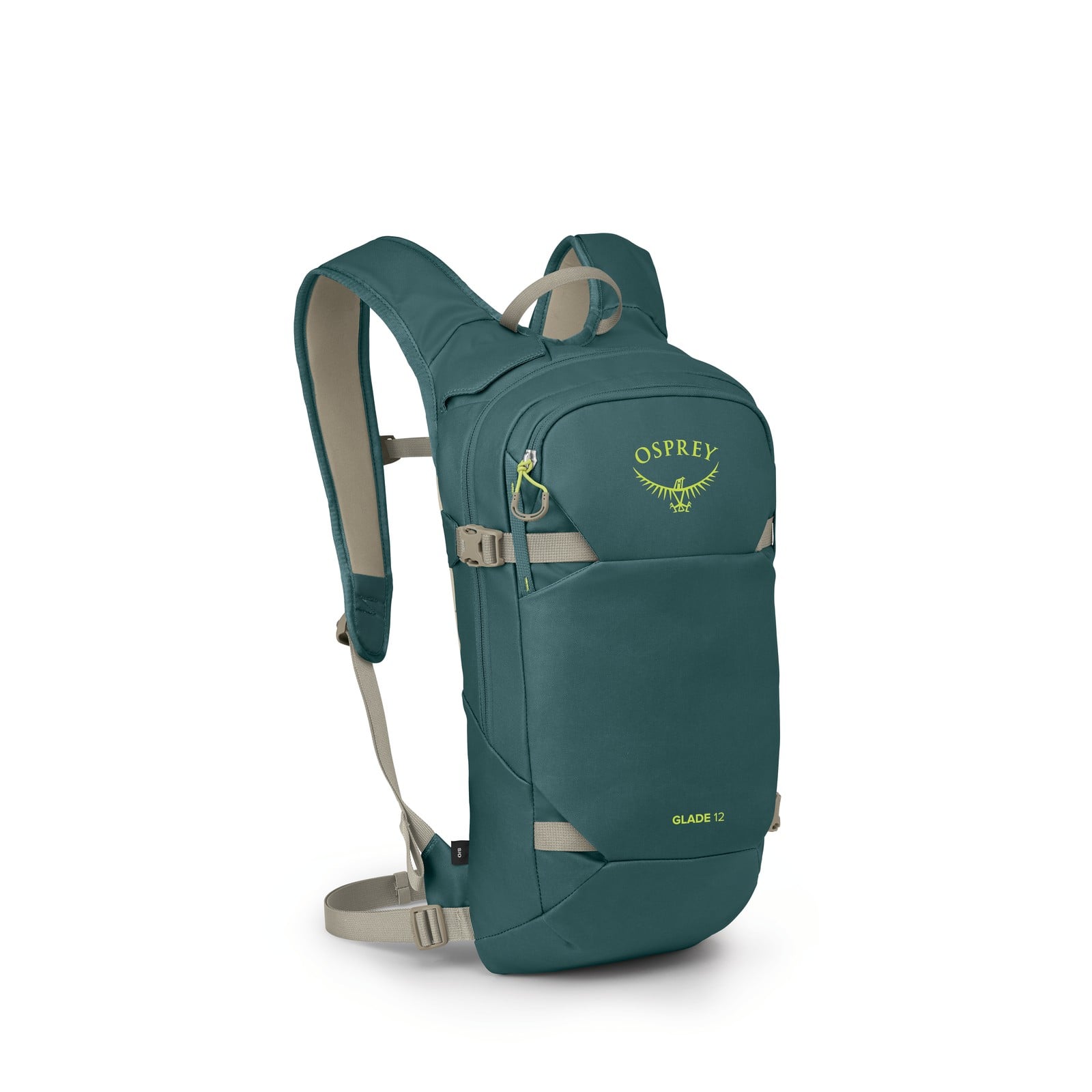 Osprey Glade 12 Ski & Snowboard Hydration Backpack 12L in Cascade Blue — front view
