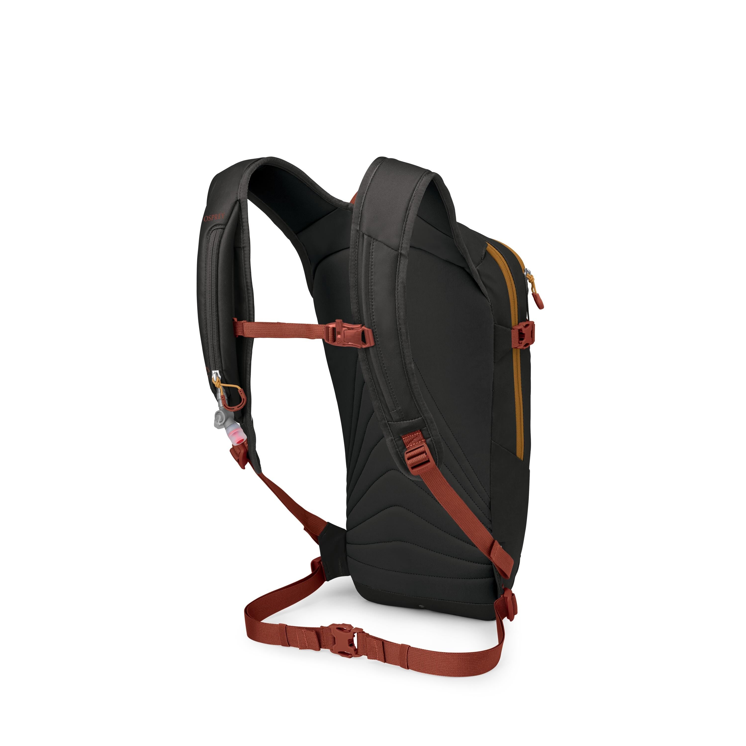 Osprey Glade 12 Ski & Snowboard Hydration Backpack 12L in Barley Brown-Black — back view