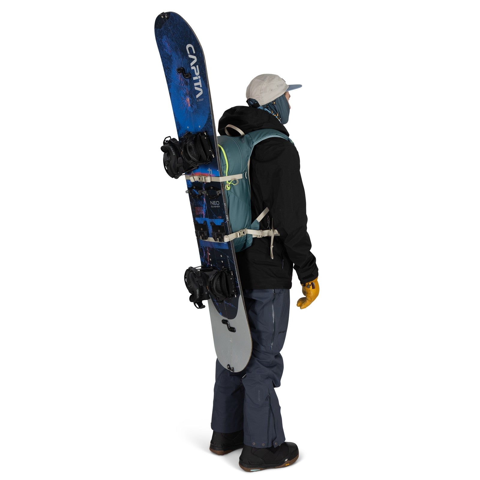 Osprey Glade 20 Ski & Snowboard Hydration Backpack 20L in Cascade Blue — detail view 5