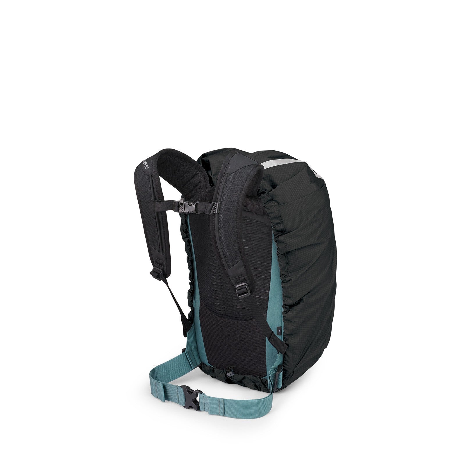 Osprey Hi-Vis Commuter Raincover Small in Black — back view