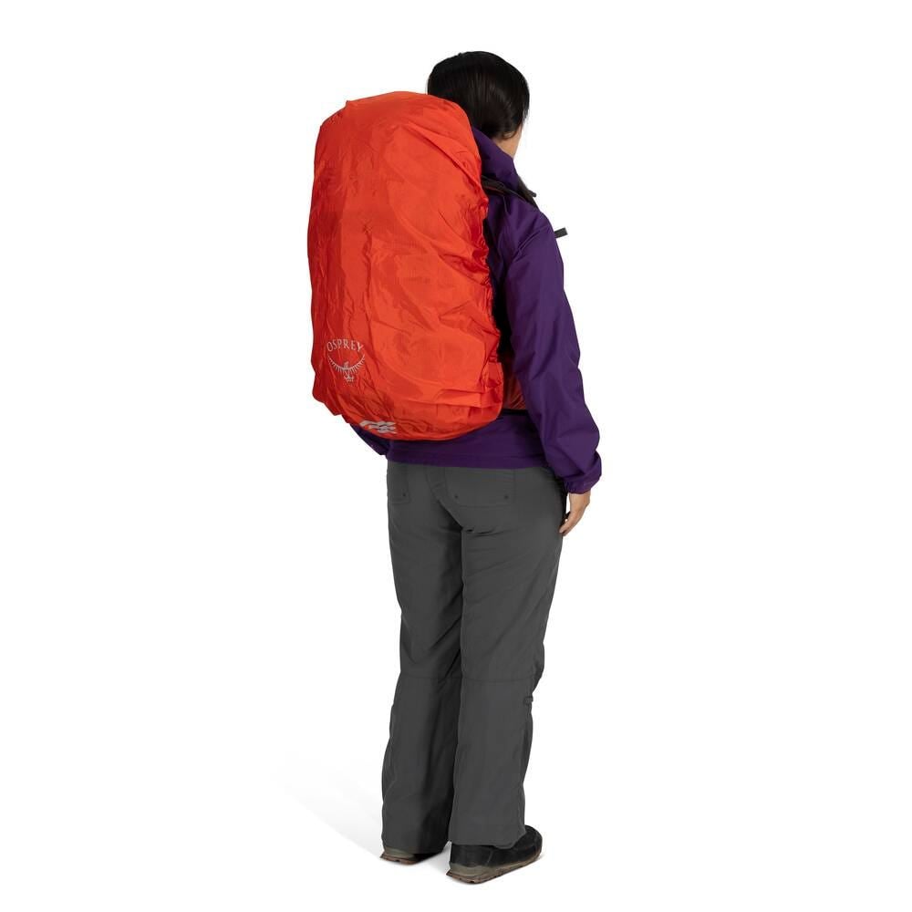 Osprey Hi-Vis Raincover Small in Mars Orange — lifestyle