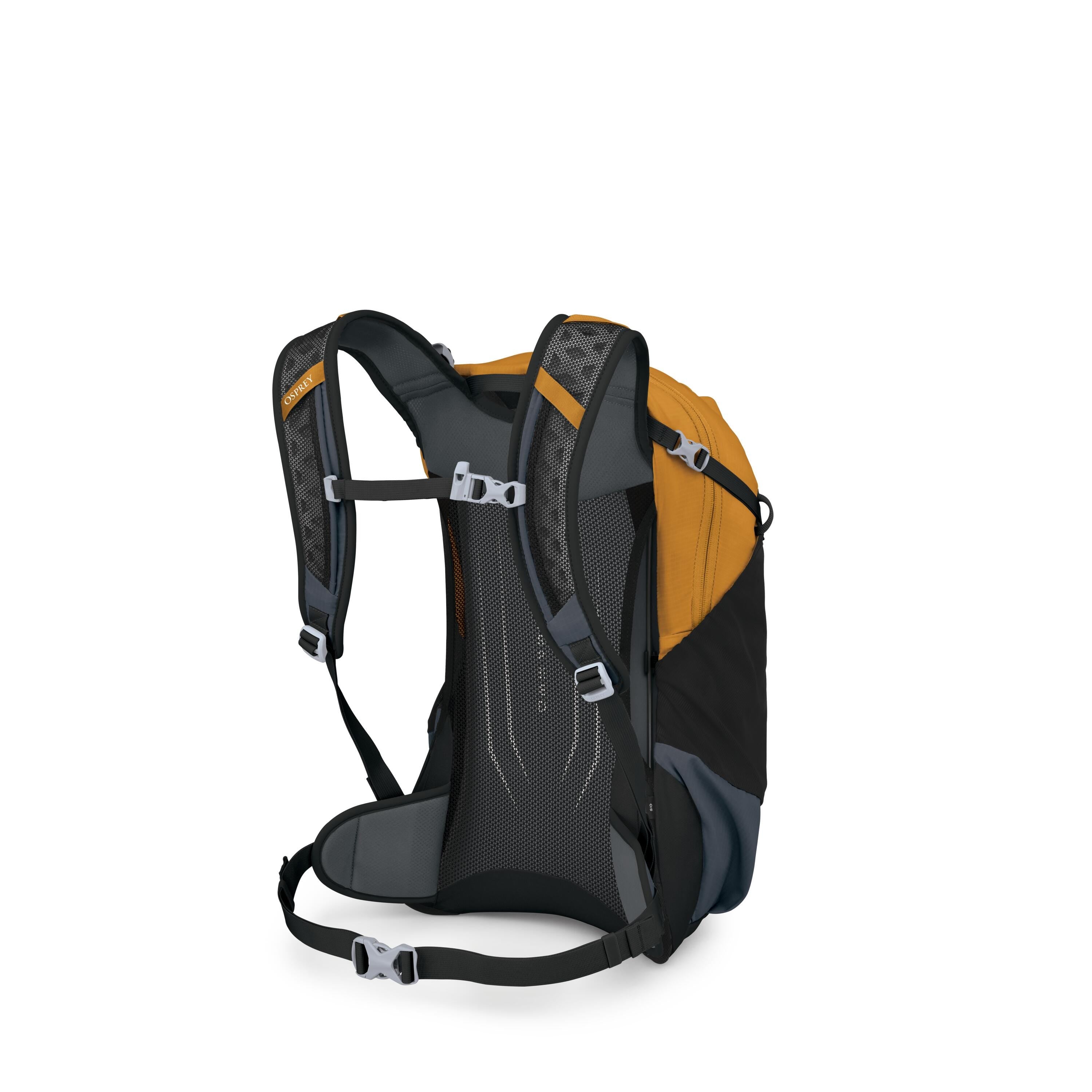 Osprey Hikelite 18 Hiking Backpack 18L in Tungsten-Yellow — angle view 3