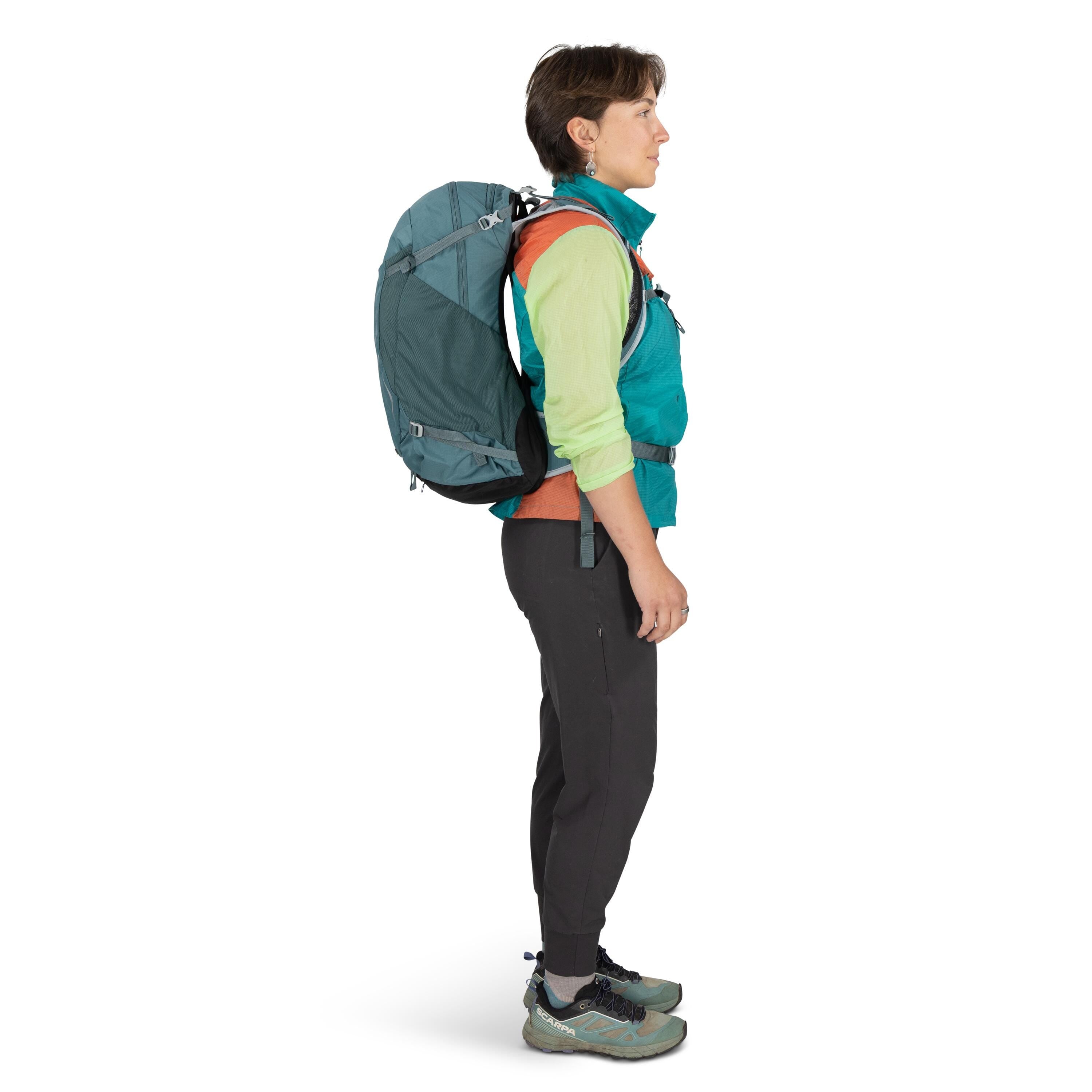 Osprey Hikelite 26 Hiking Backpack 26L in Cascade Blue — lifestyle 2