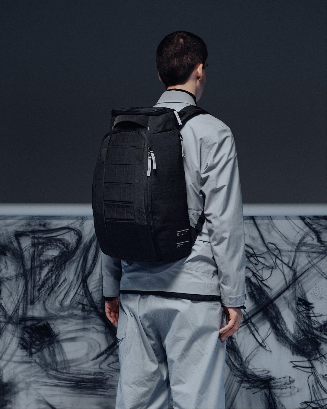 Db Journey Hugger Backpack 25L in Charcoal Grey — lifestyle # color_Charcoal Grey