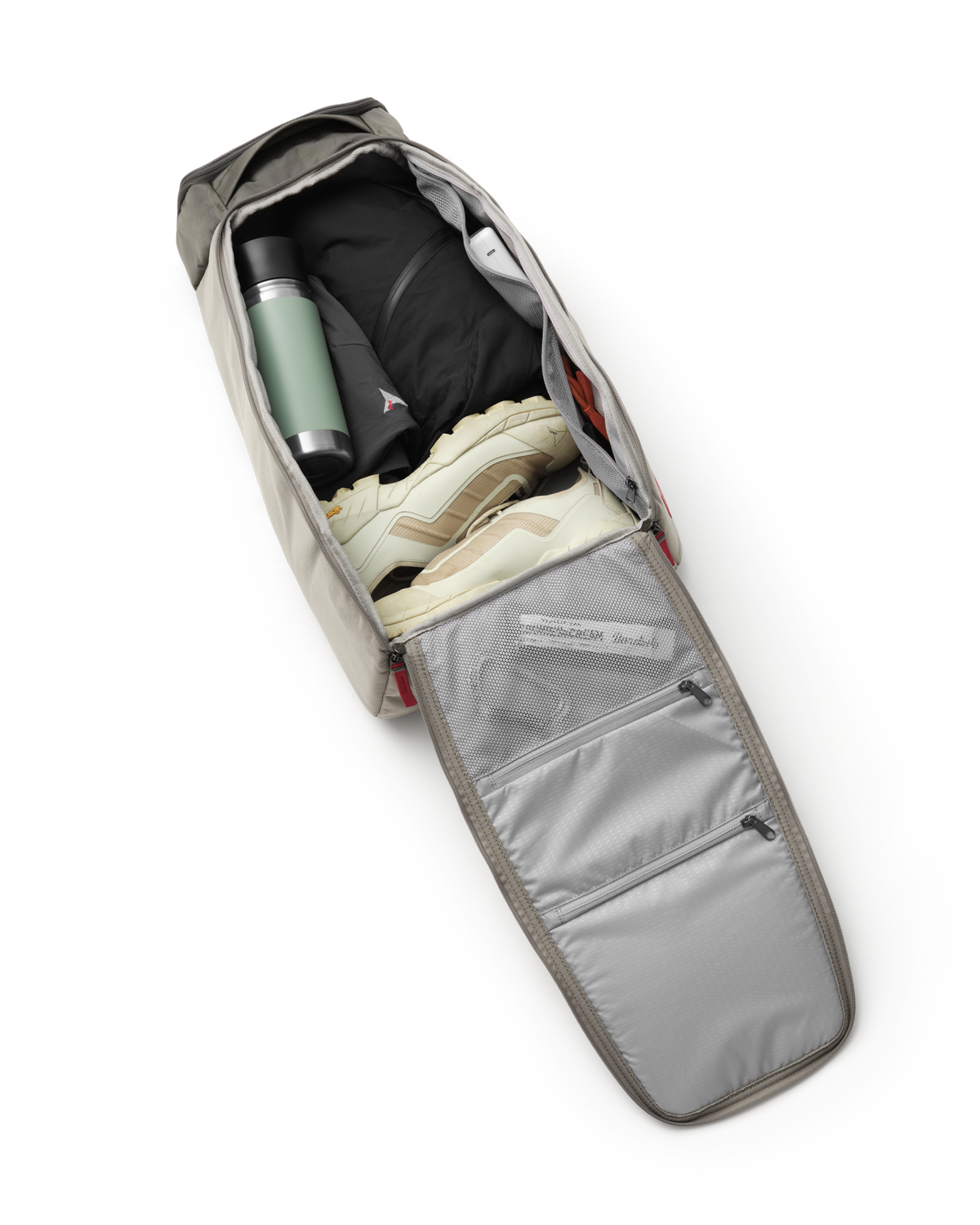 Db Journey Hugger Backpack 30L in Basil Green — interior view # color_Basil Green