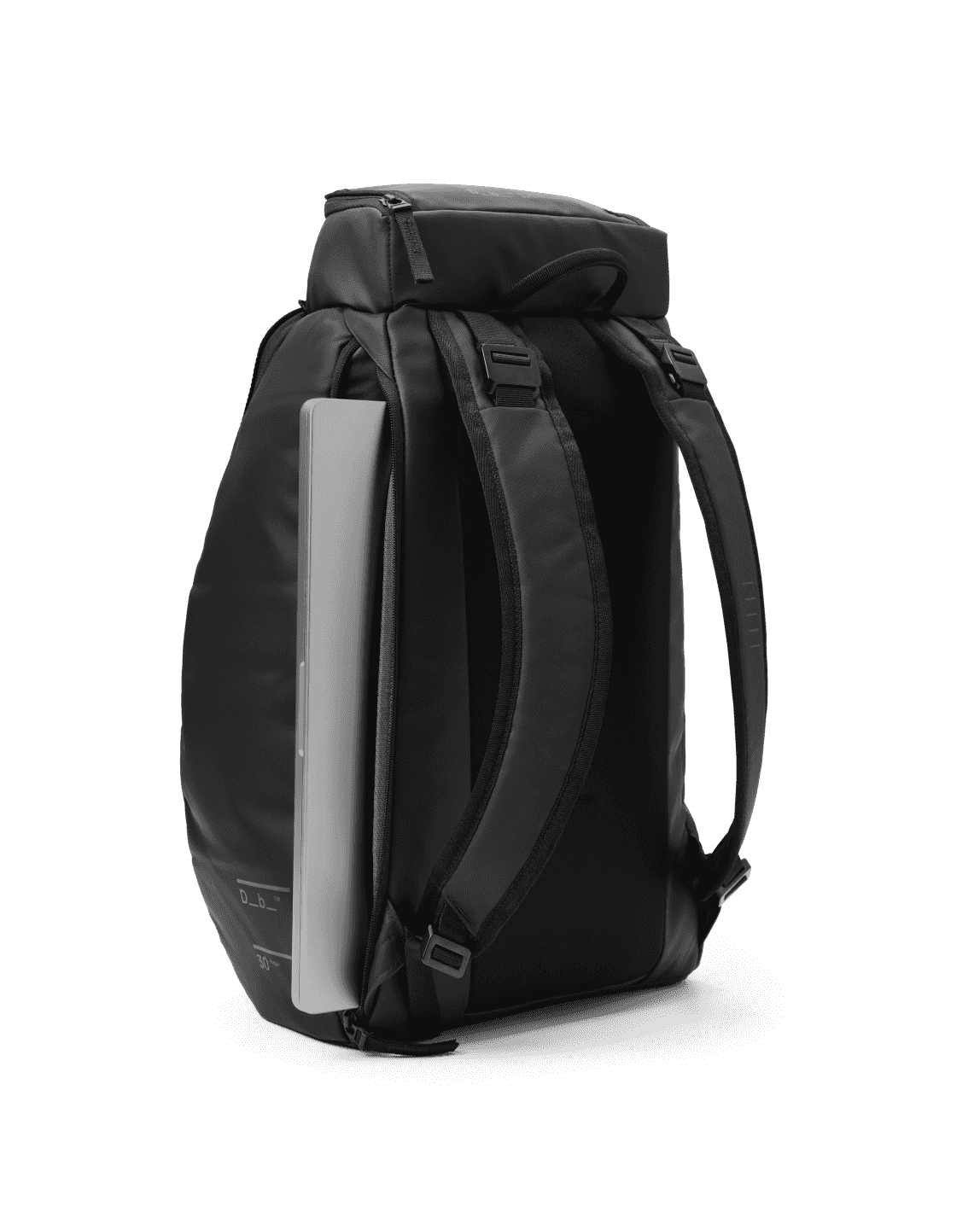 Db Journey Hugger Backpack 30L in Charcoal Grey — back view 2 # color_Charcoal Grey