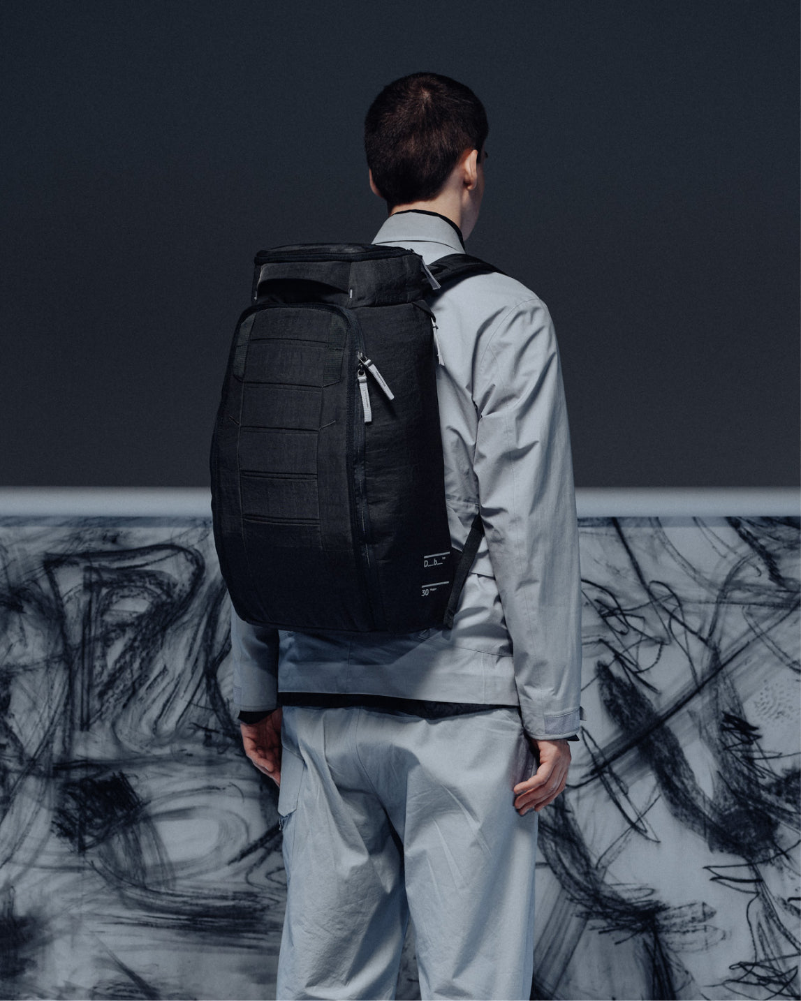 Db Journey Hugger Backpack 30L in Charcoal Grey — lifestyle # color_Charcoal Grey