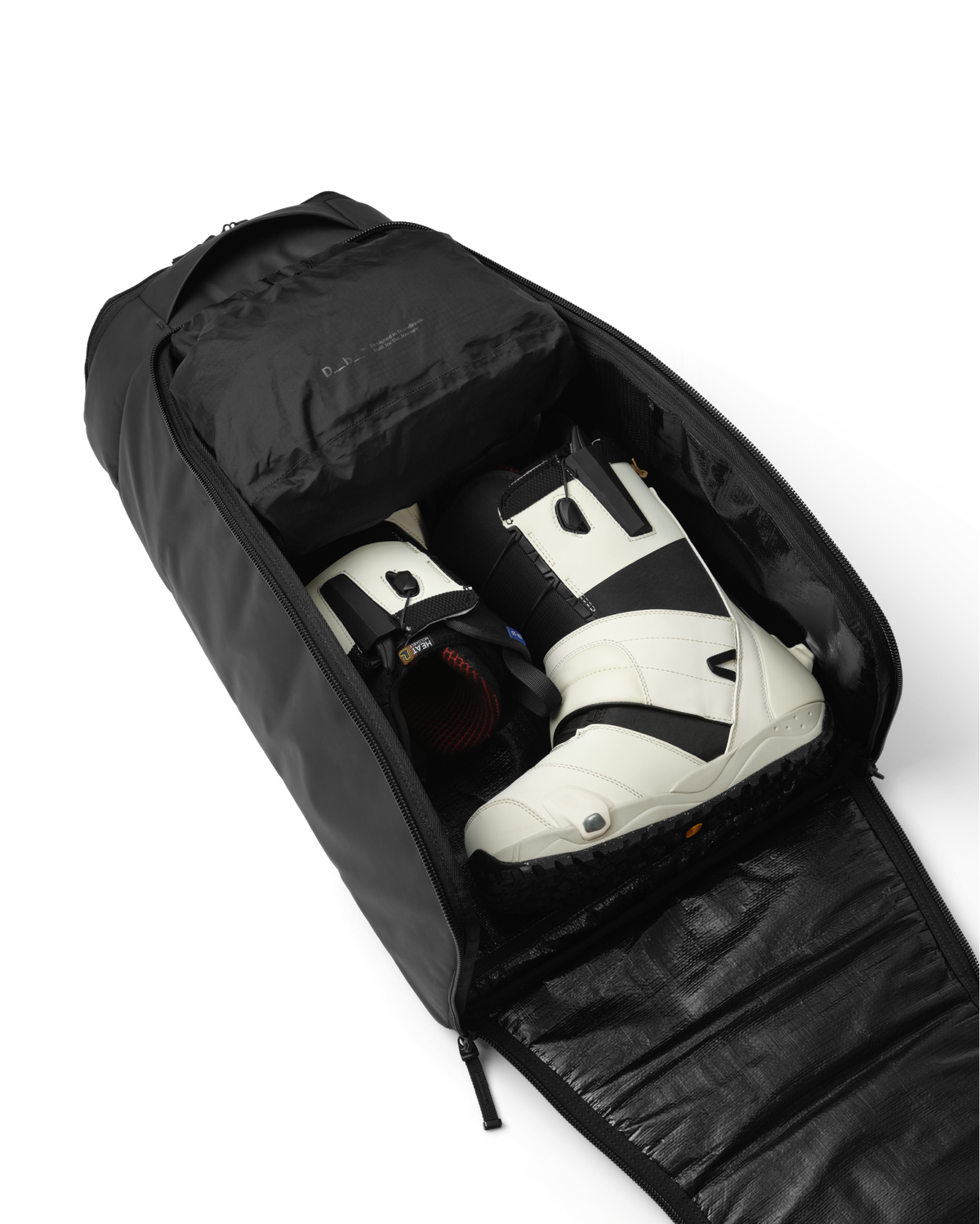 Db Journey Hugger Bootpack 45L in Black Out — interior view 5