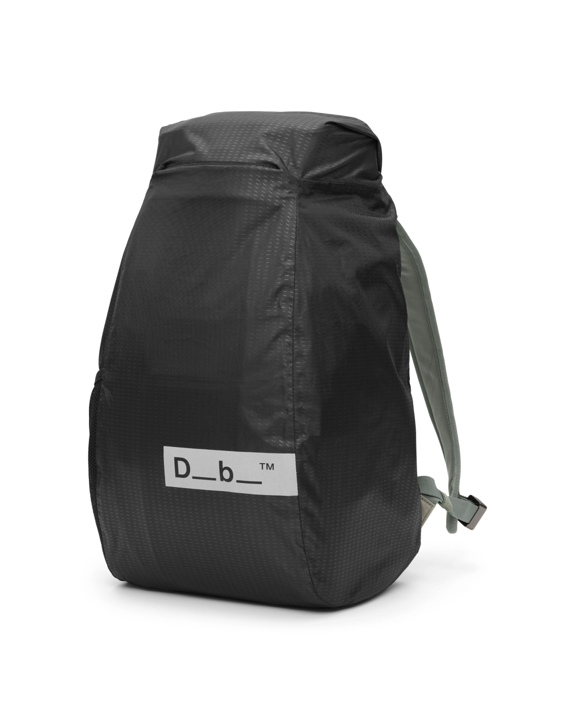 Db Journey Hugger Rain Cover 20L in Black Out — angle view 2 # color_Black Out