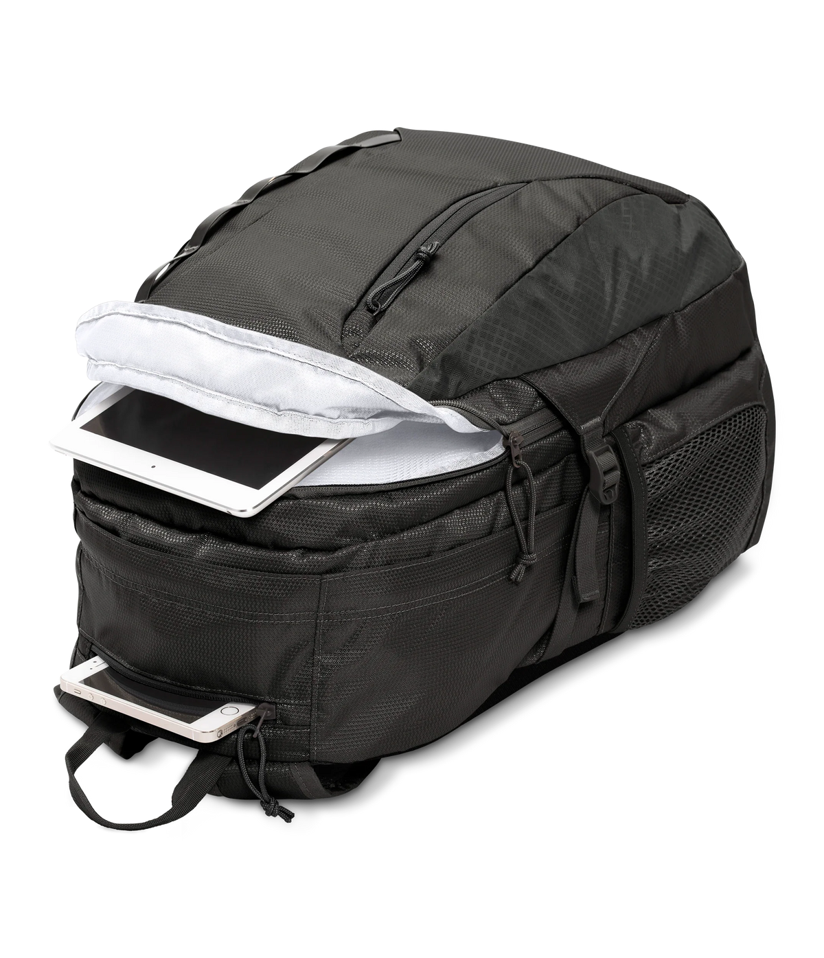 JanSport Agave Backpack in Black — detail view