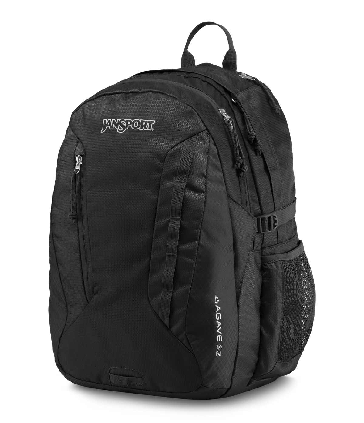 JanSport Agave Backpack in Black — side view